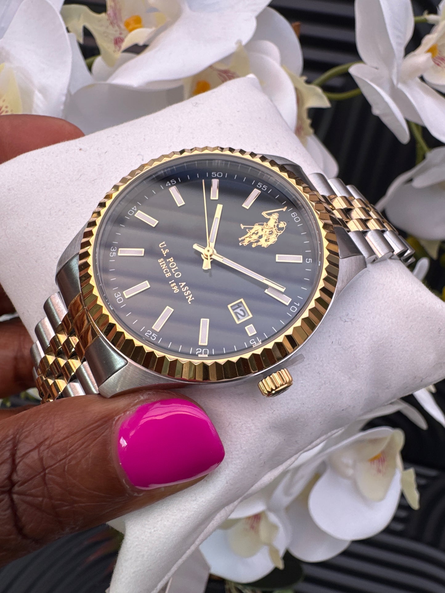 US Polo Two-Tone Watch