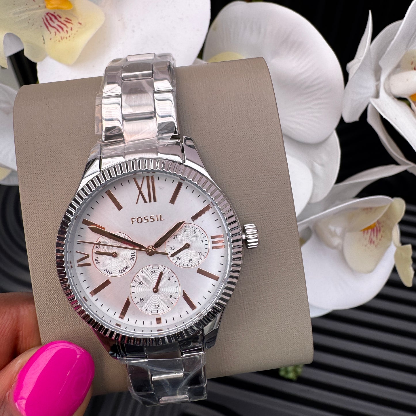 Fossil Multifunction Stainless Steel Watch for Ladies