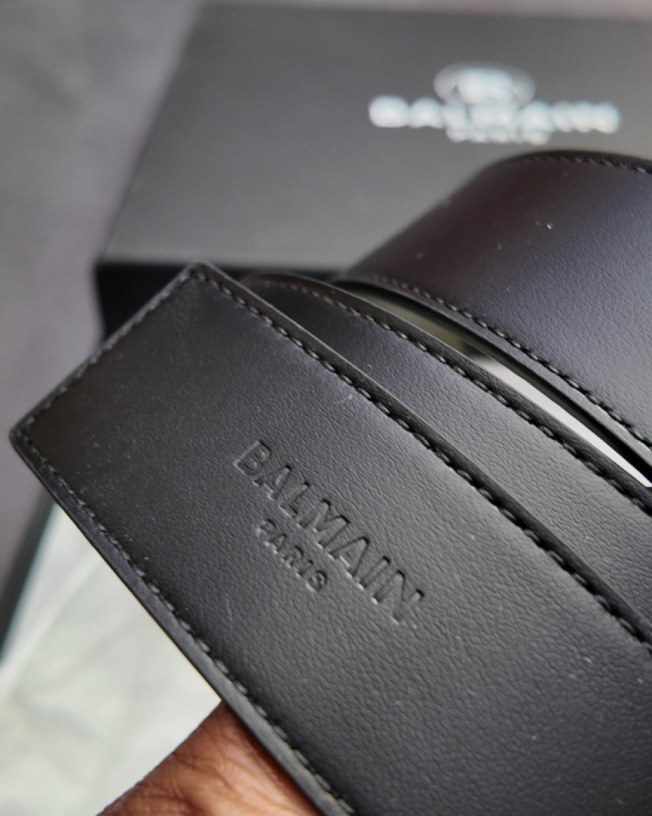 BALMAIN Reversible leather Belt