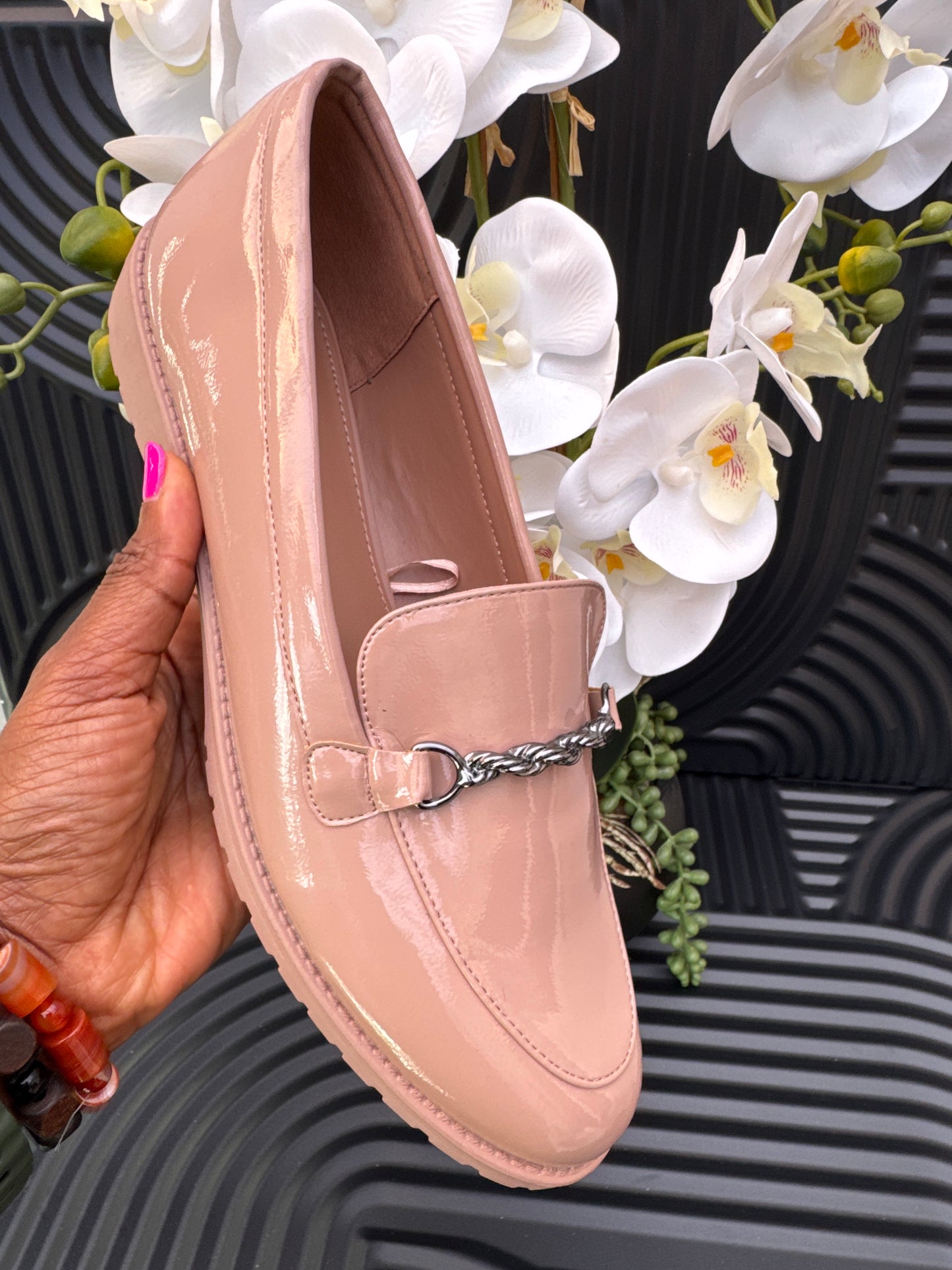 Patent Leather Loafers ladies
