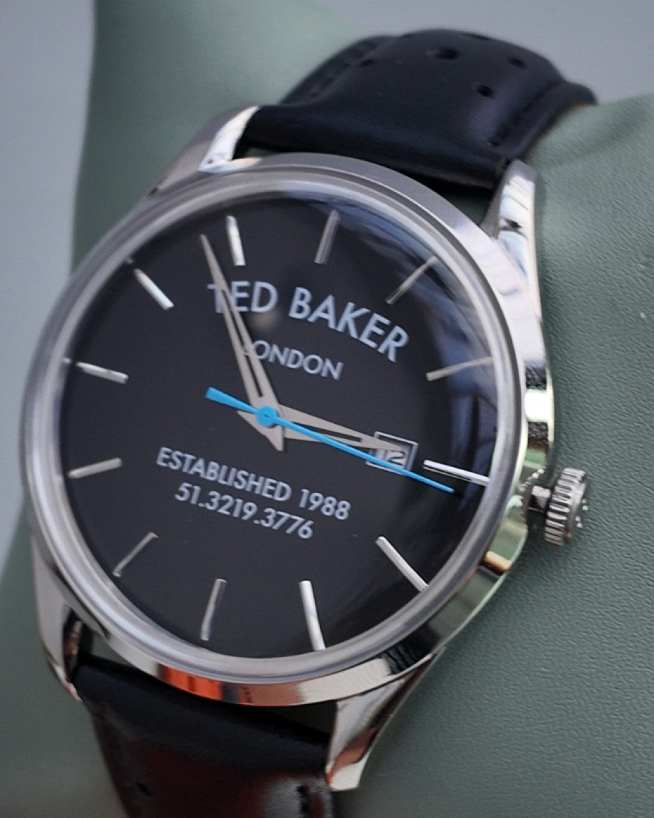 Ted Baker Black Genuine Leather Watch