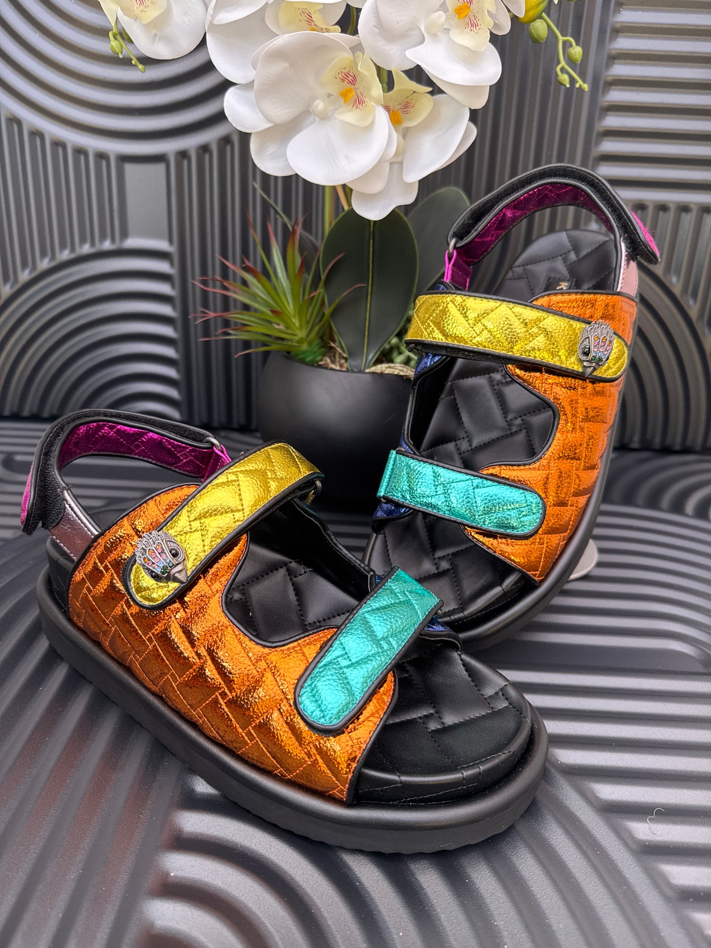 KG Quilted Multicolour Sandals