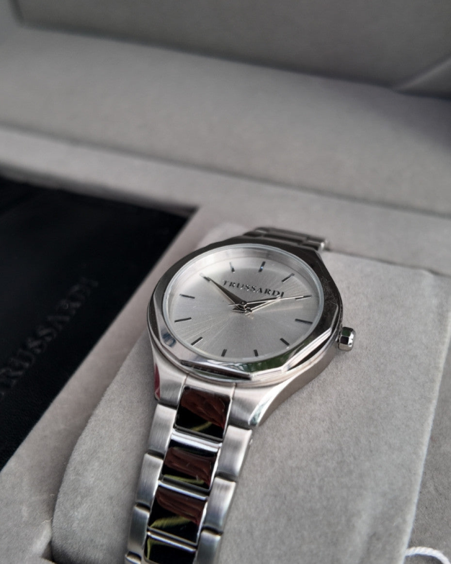 TRUSSARDI Watch and Card Holder Set