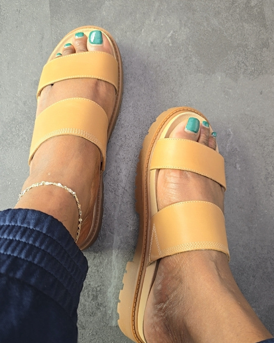 Timberland Slide Sandal for Women in Beige