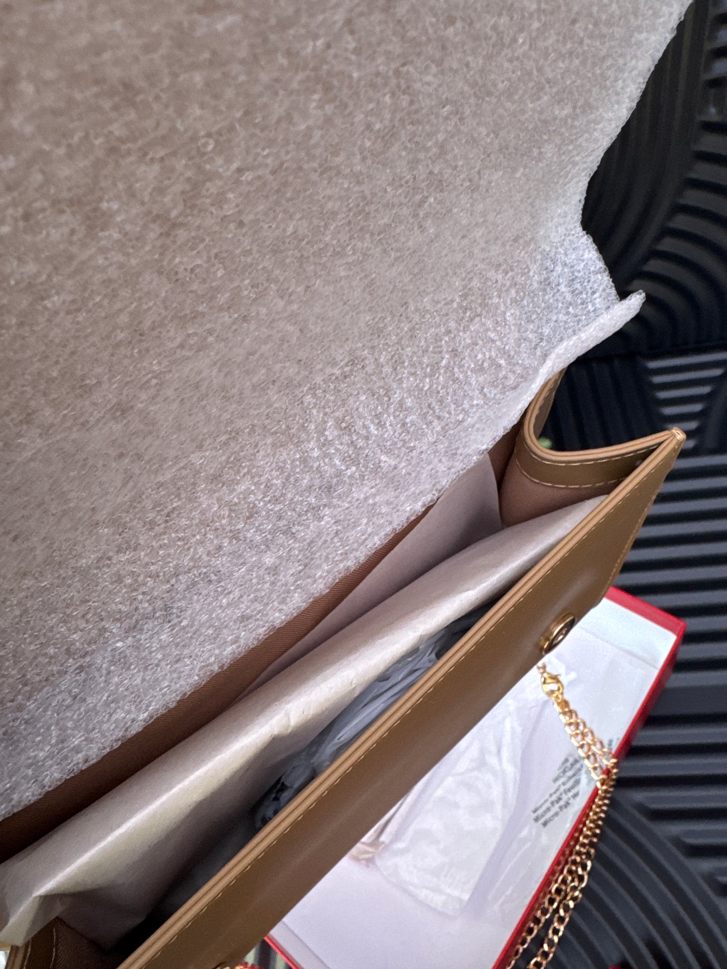 Gold Embellished Shoulder Bag in a box