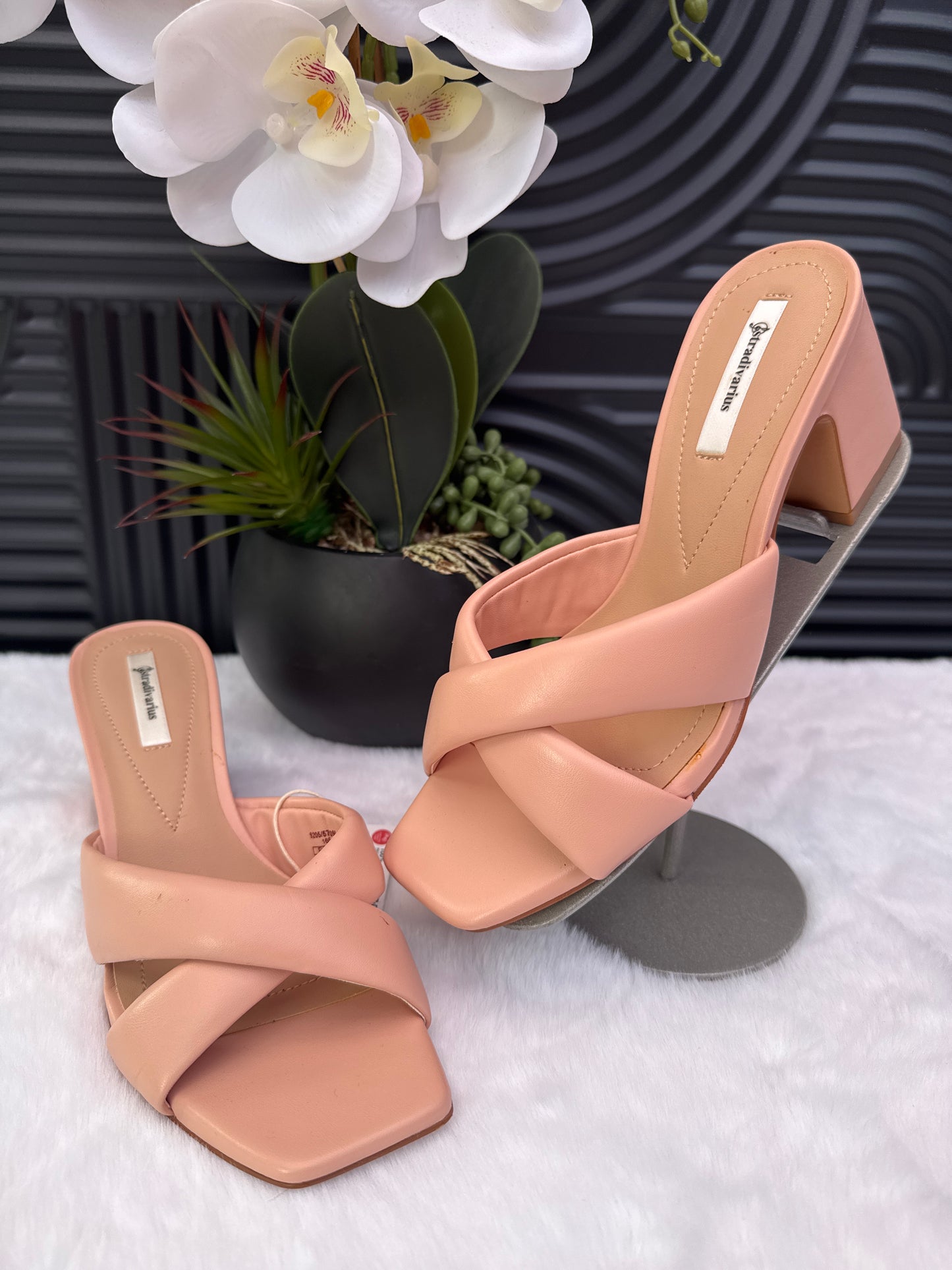 Nude Block Heel Sandal