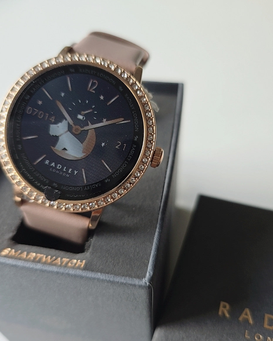 Radley London Ladies Smart Watch with Interchangeable Navy Strap