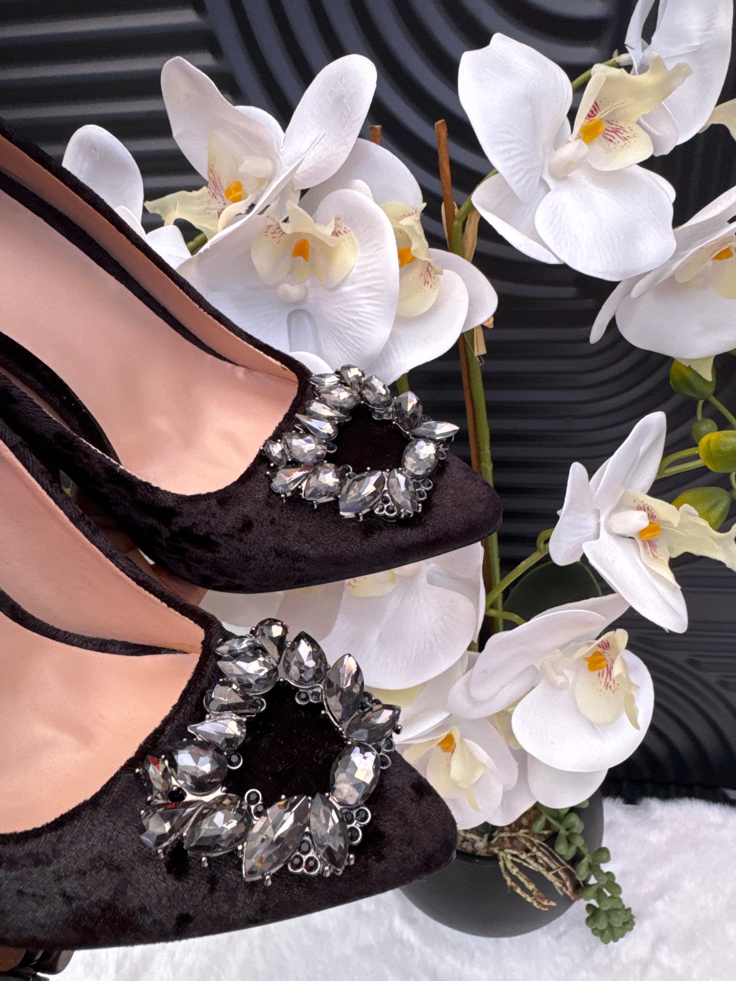 Velvet Heeled Shoe