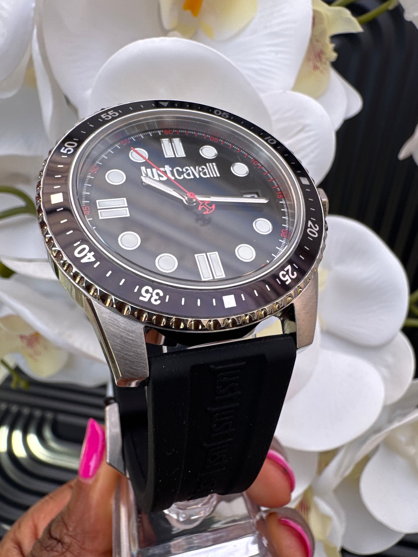 Just Cavalli Silicon Strap Watch