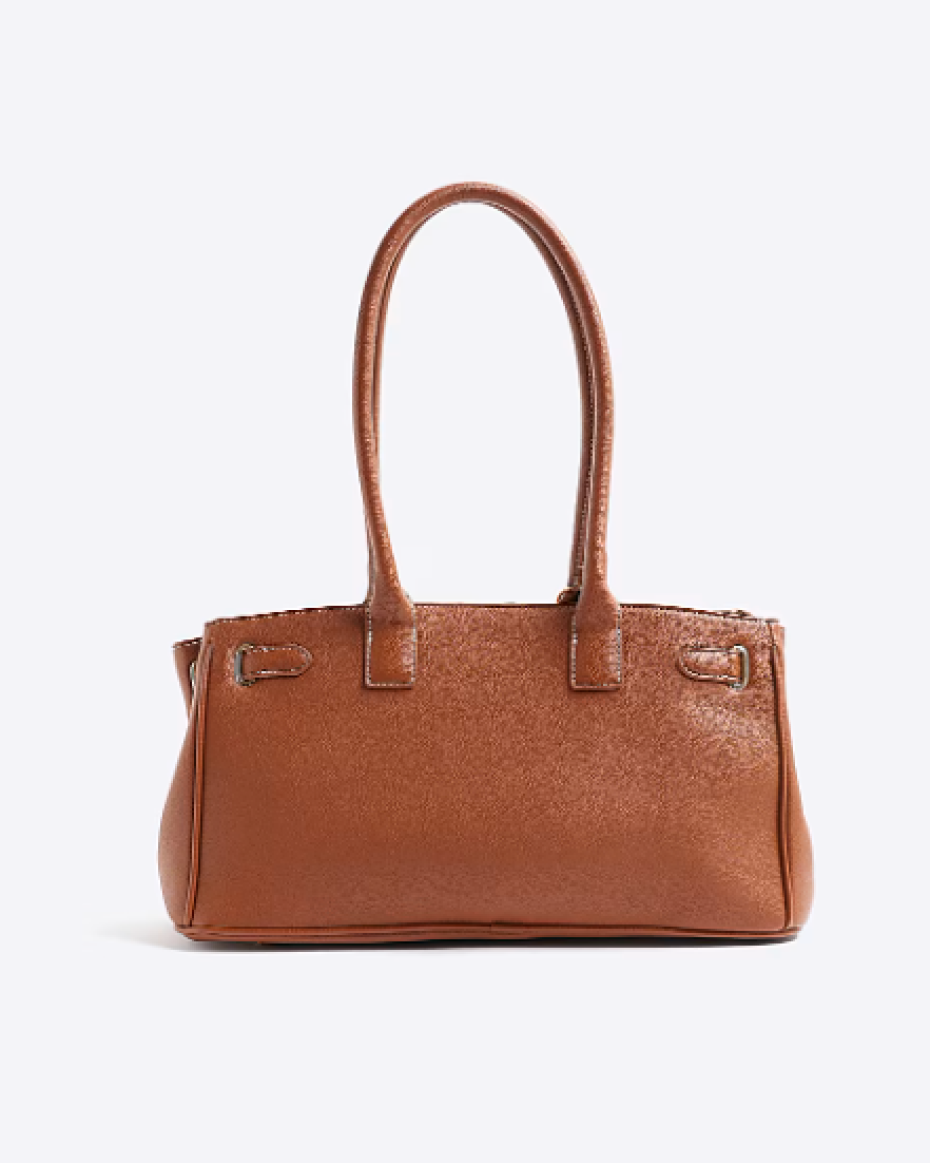 Ladies Brown Soft Tote Bag