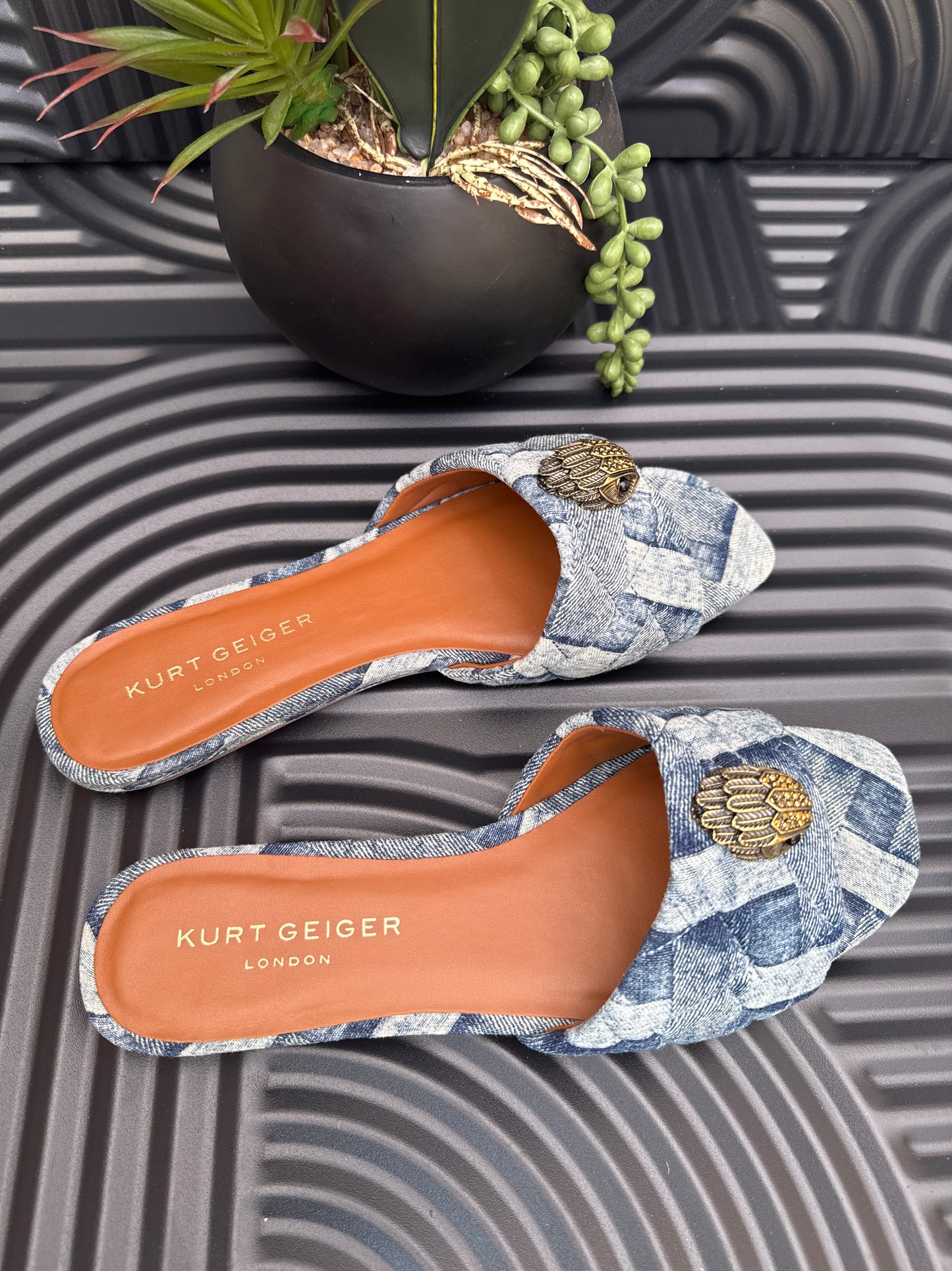 KG Denim Flat Sandal