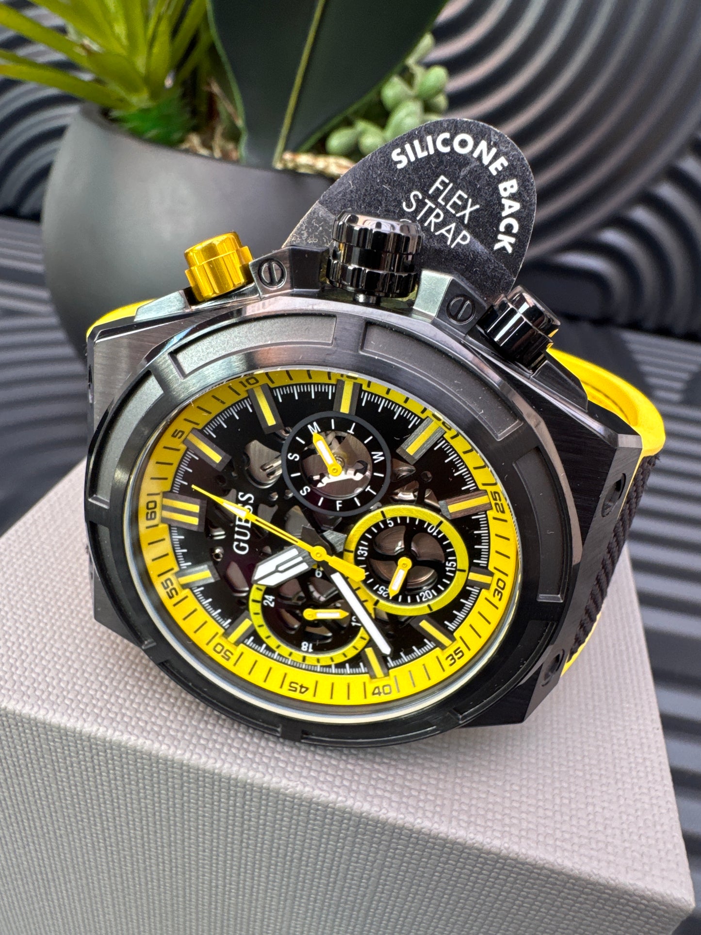 GUESS Silicone Multi-function Watch