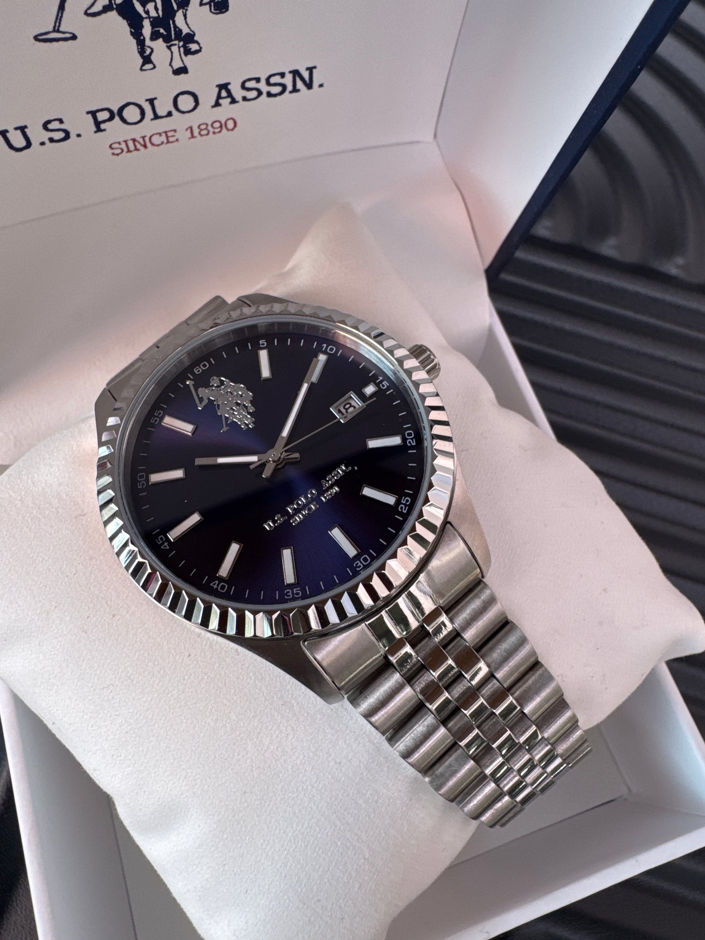 US Polo Assn Dark Blue UNISEX Stainless Steel Watch