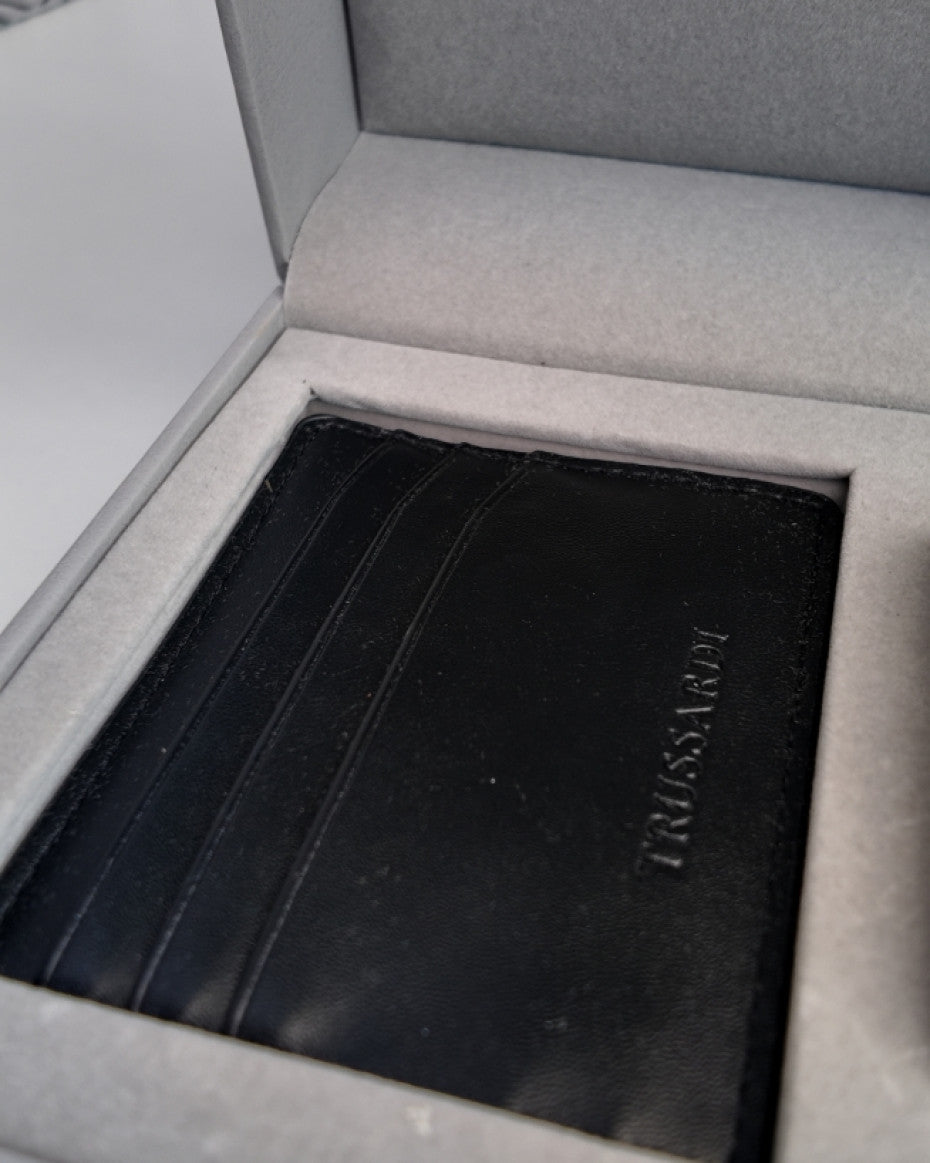 TRUSSARDI Watch and Card Holder Set