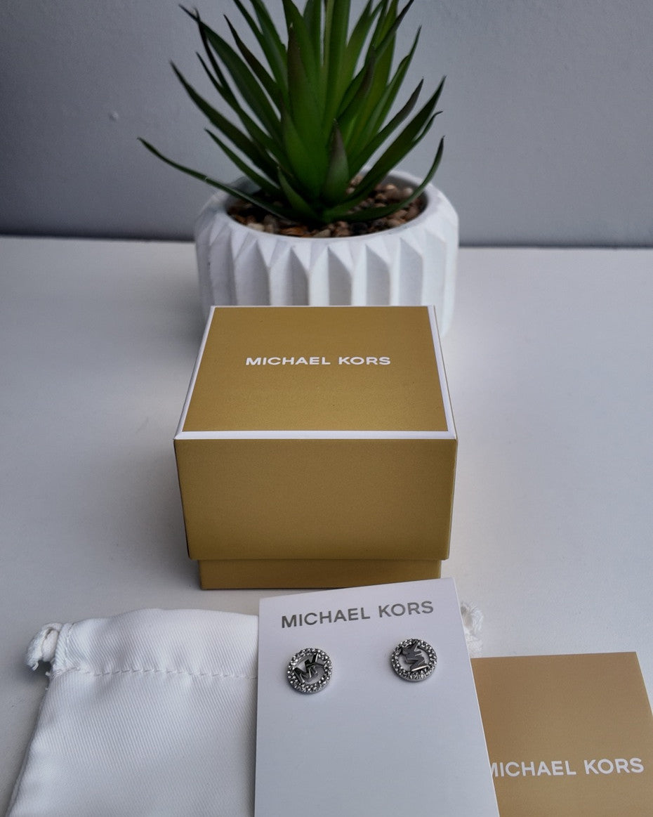 Michael Kors Ladies' Sterling Silver Stud Earrings