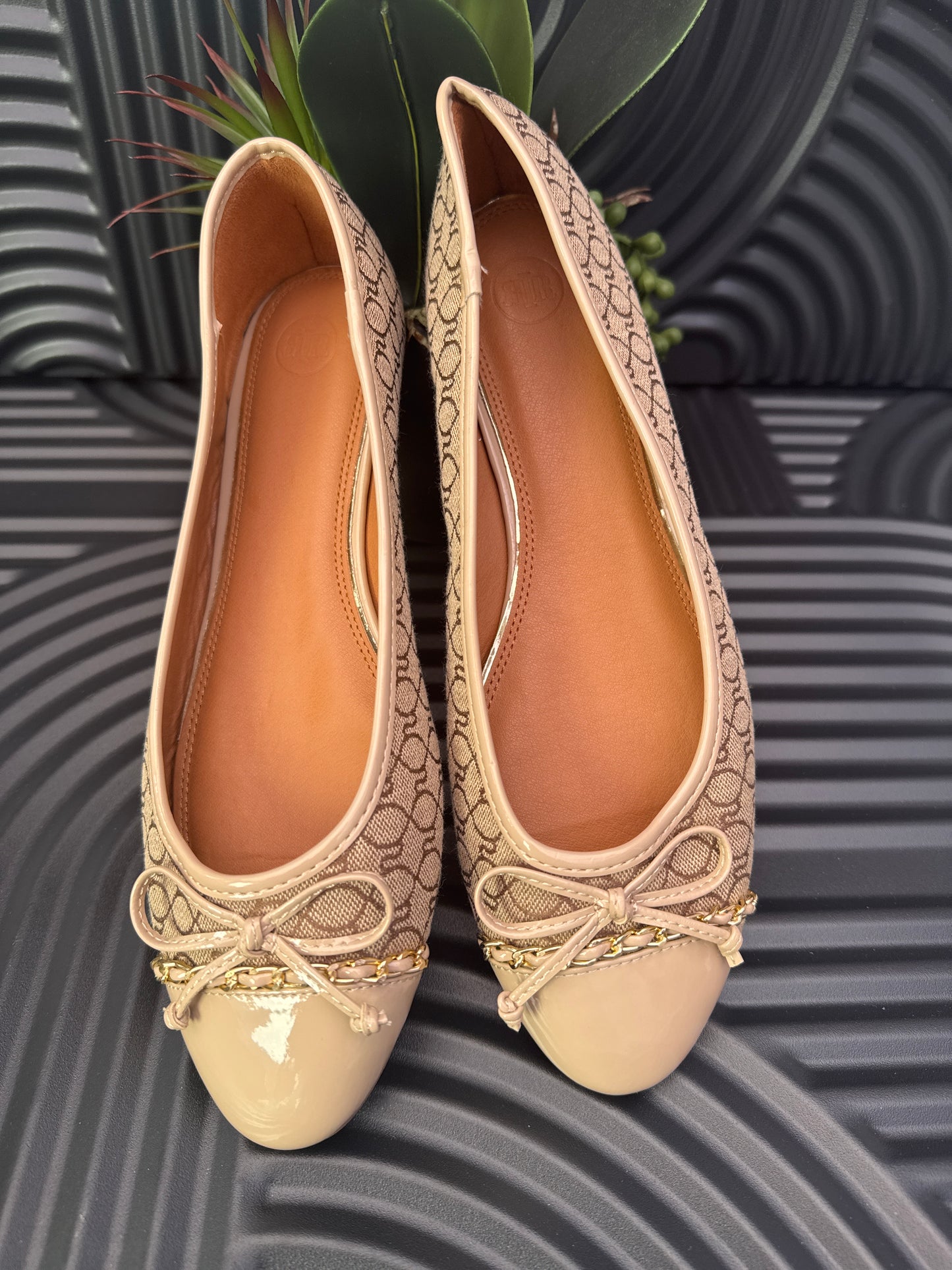 Monogram Bow Ballet Shoes