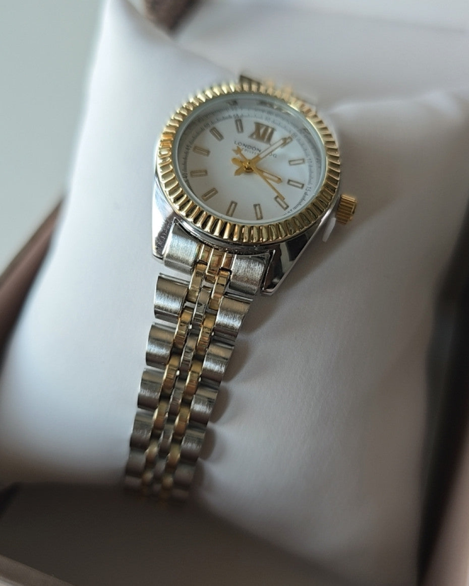 Ladies Dual Tone Bracelet Watch