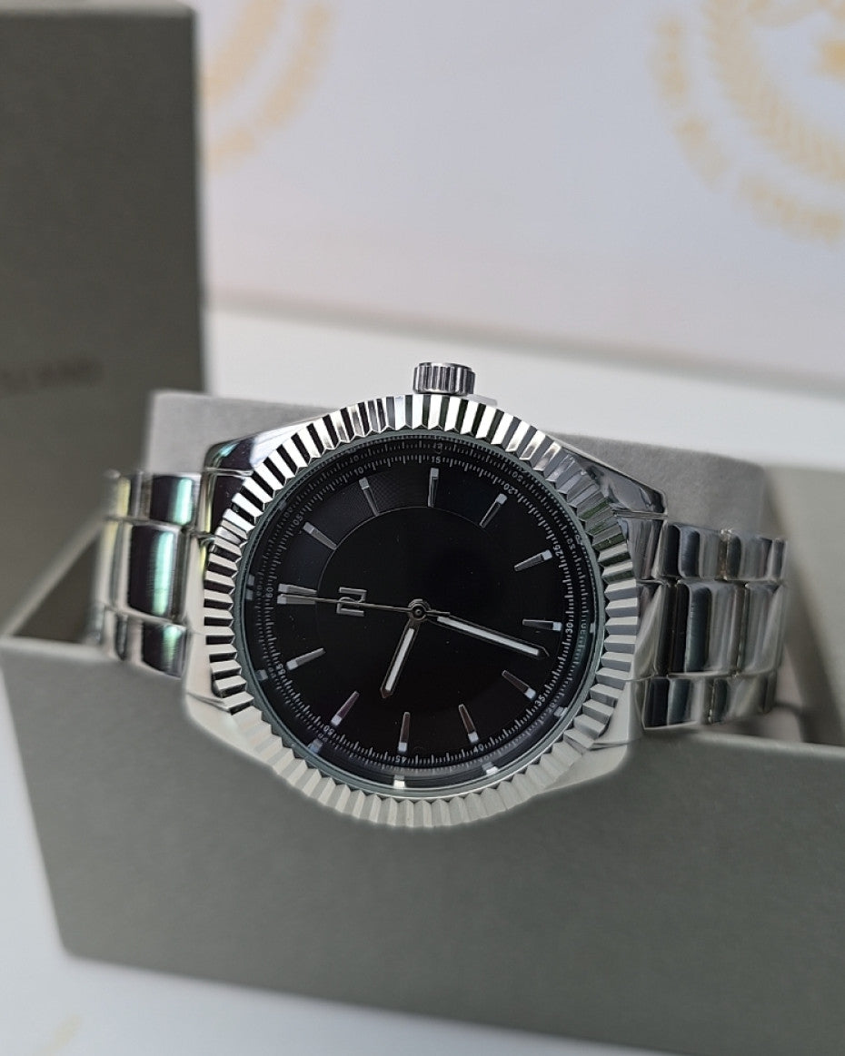 Silver Bracelet watch with Box