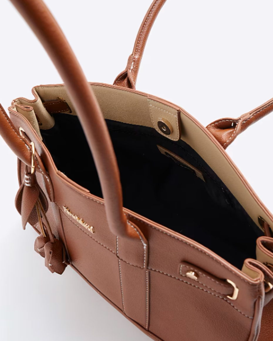 Ladies Brown Soft Tote Bag
