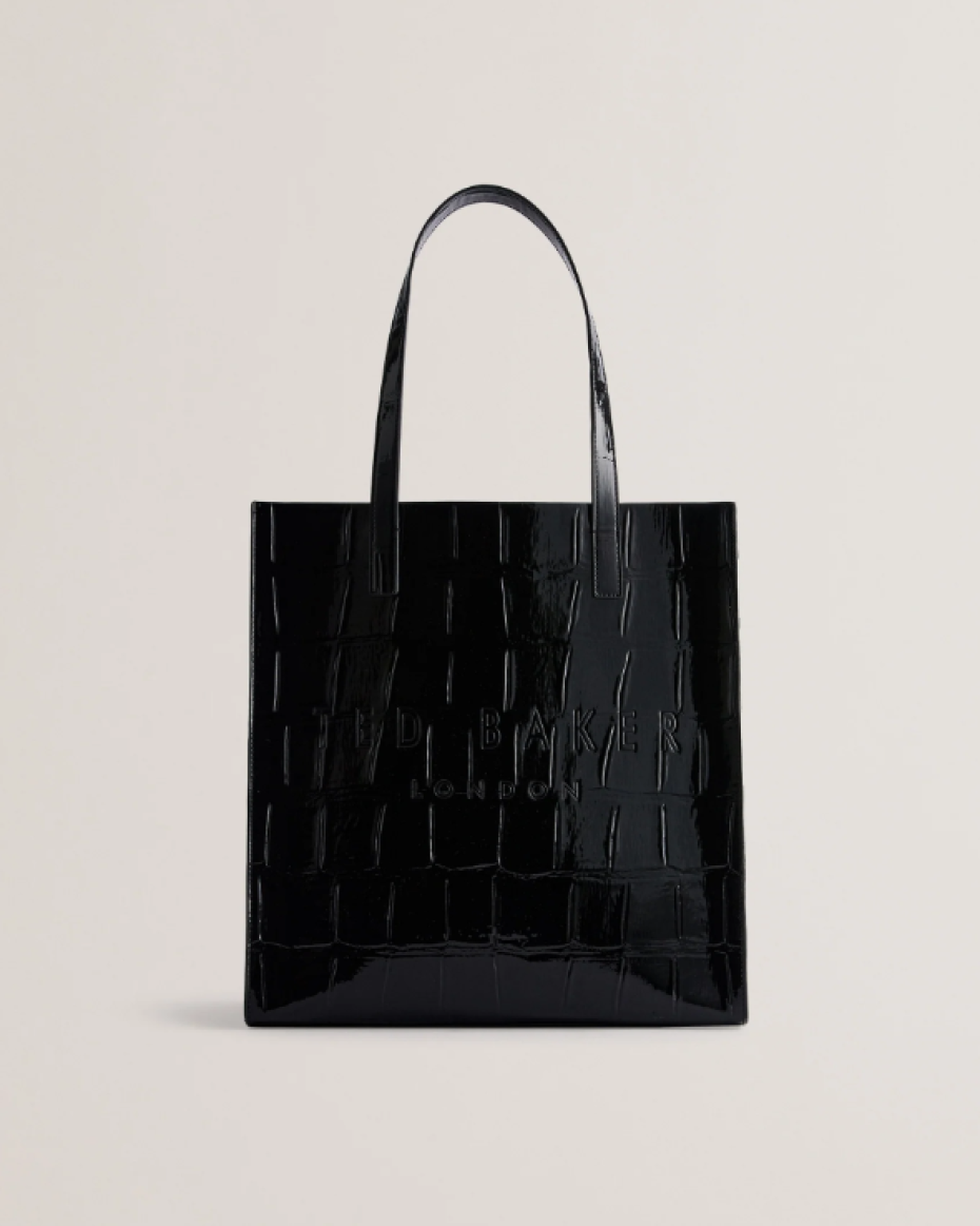 Ted Baker Croc Effect Large Icon Bag