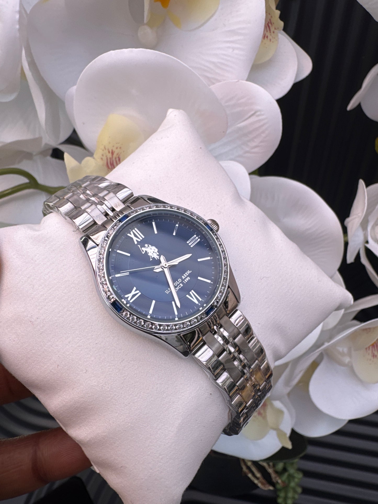 US Polo Assn Dark Blue Stainless Steel Watch