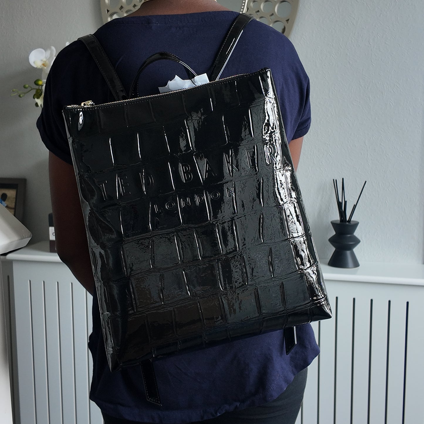Leather Icon Backpack