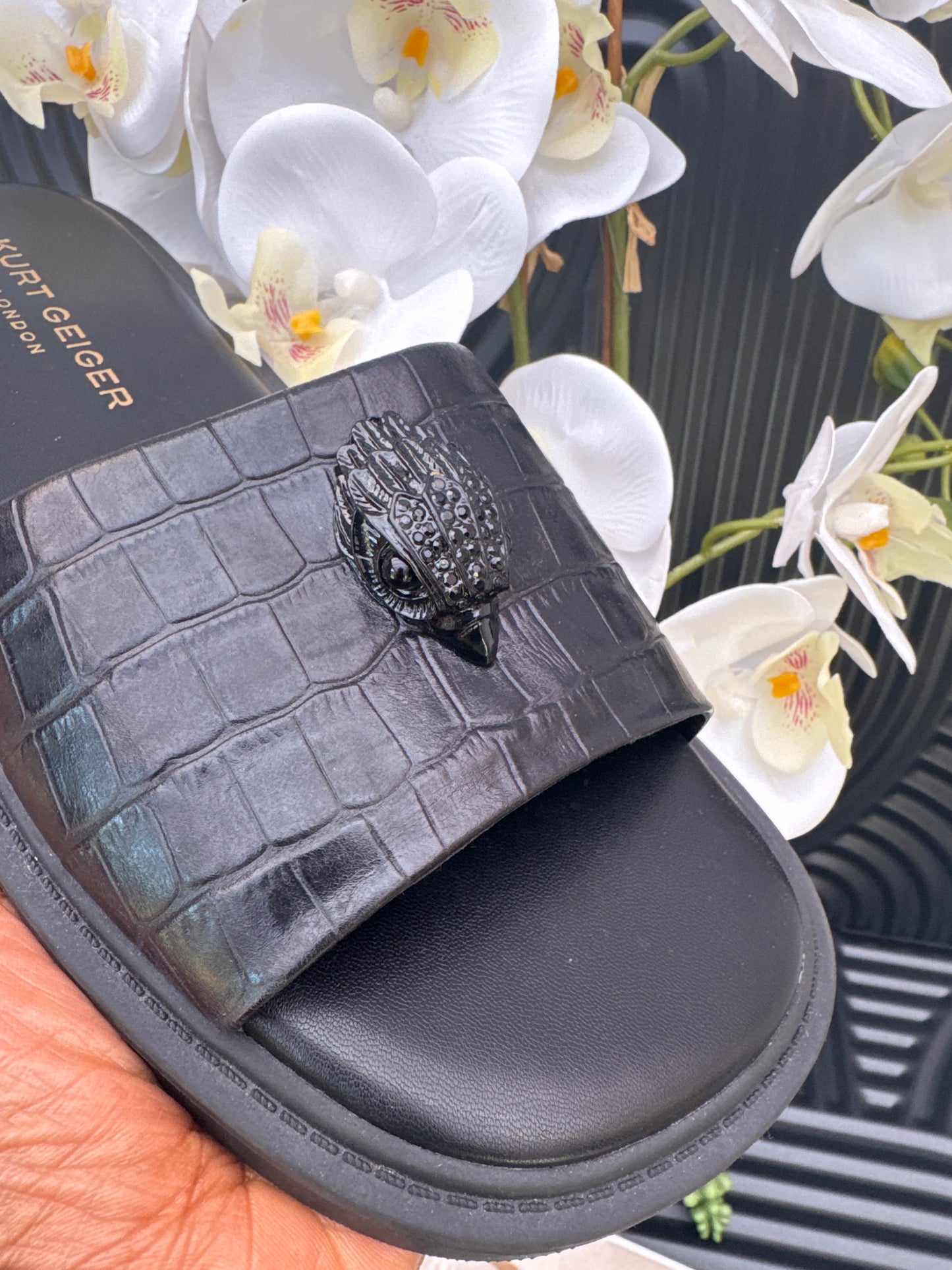 Black Kurt Geiger Slide Sandal for Men