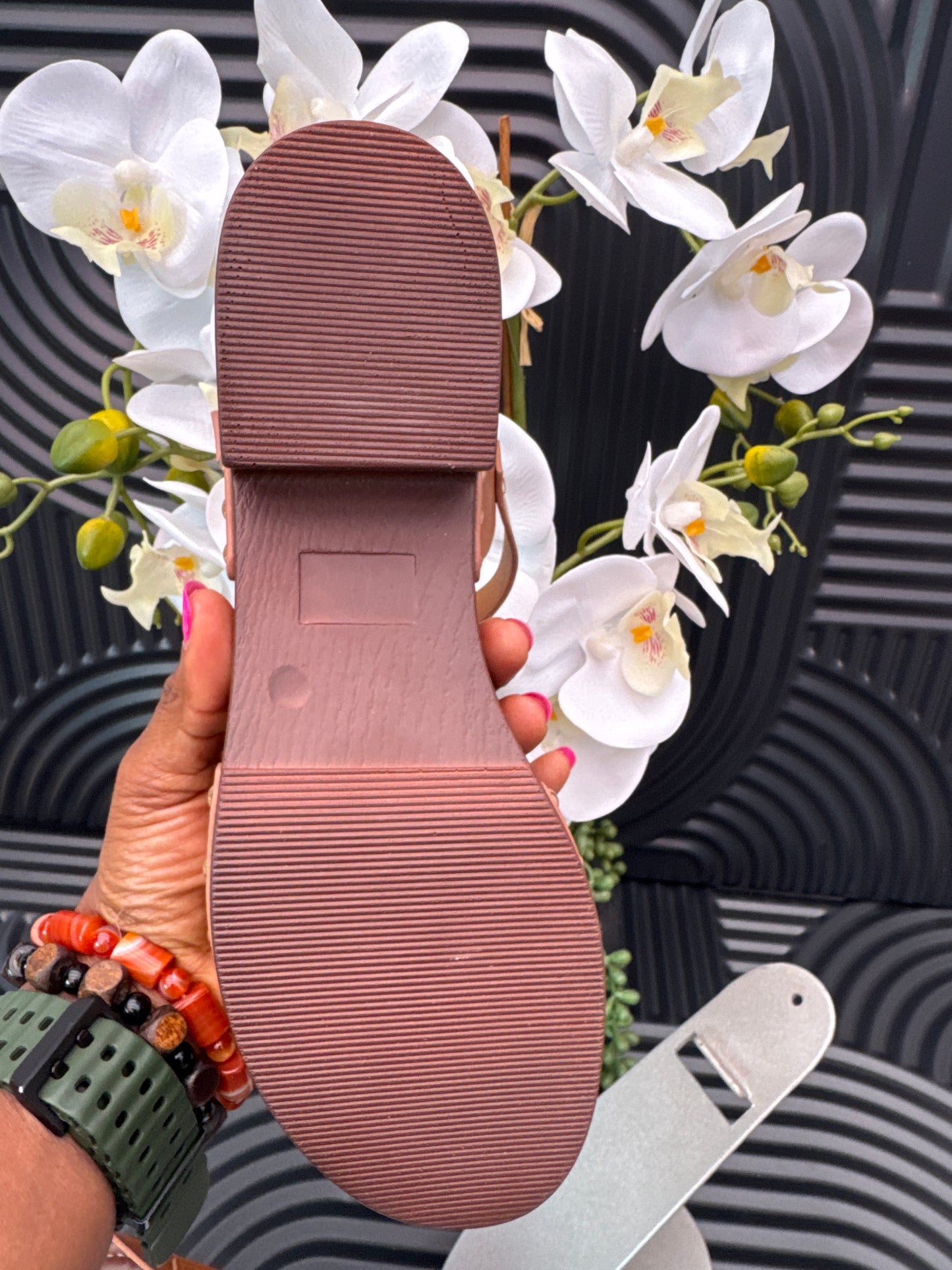 Low block heel sandal