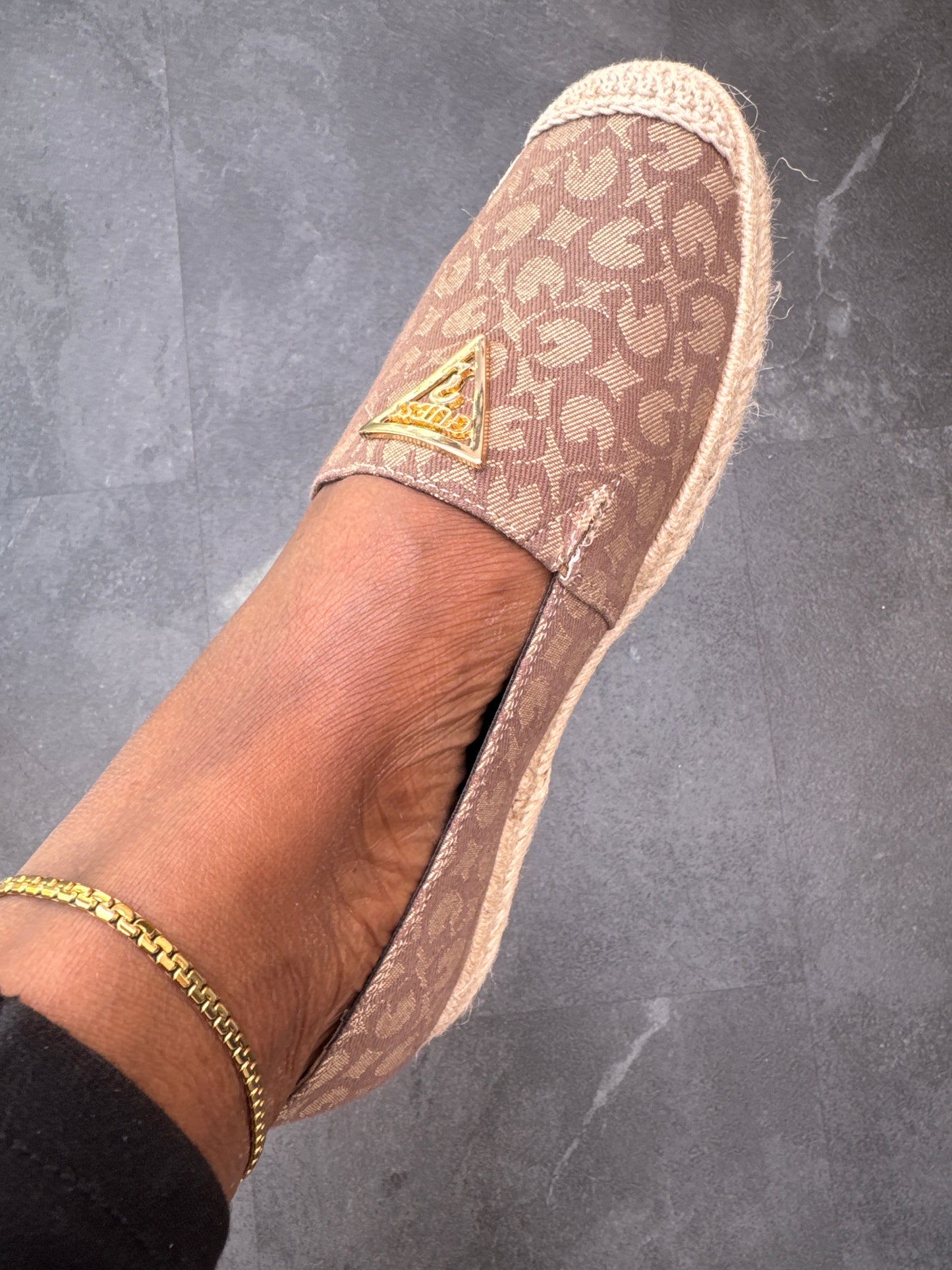 Light Brown Monogram Espadrilles