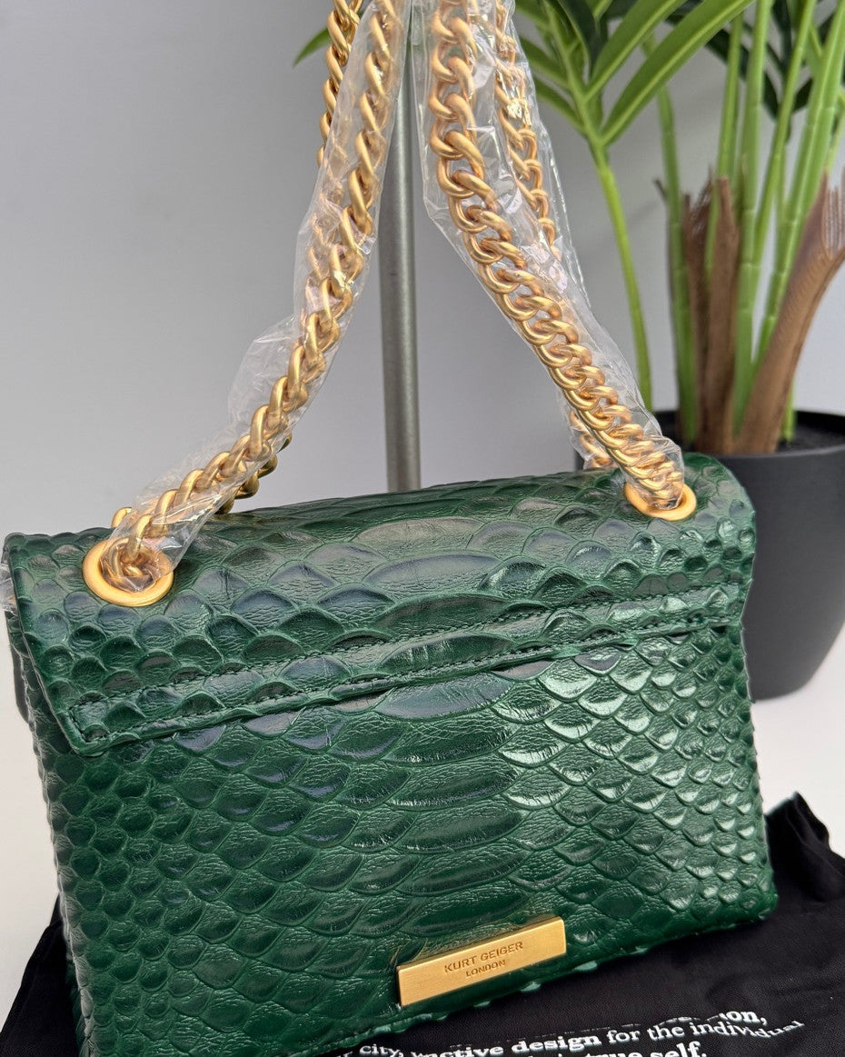 KG Kensington Crossbody Bag In Dark Green