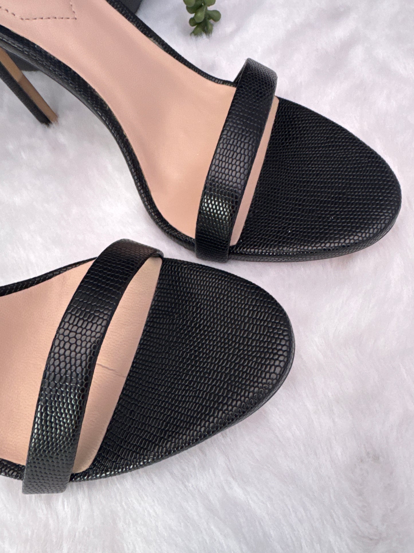 ALDO black Strap Sandal