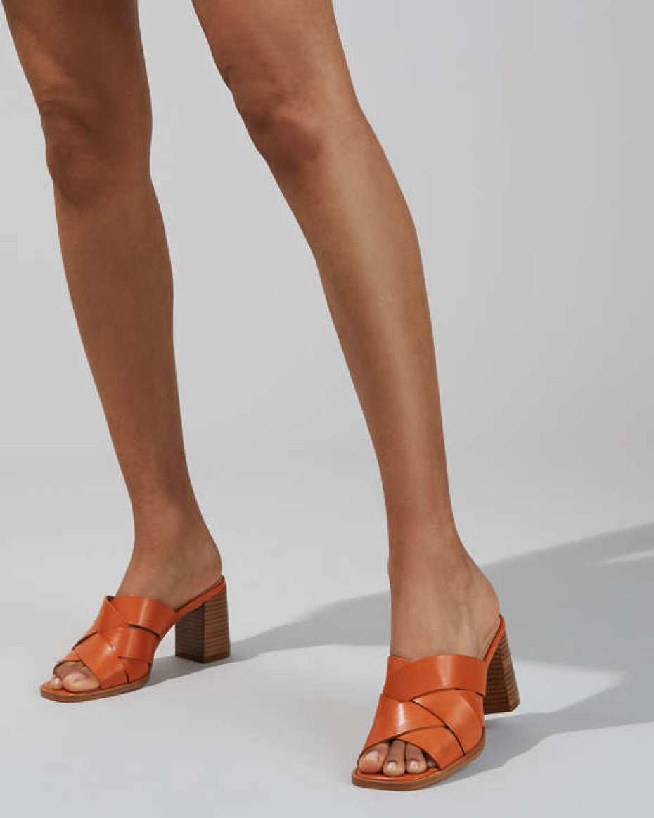 Carvela Orange Block heel sandal