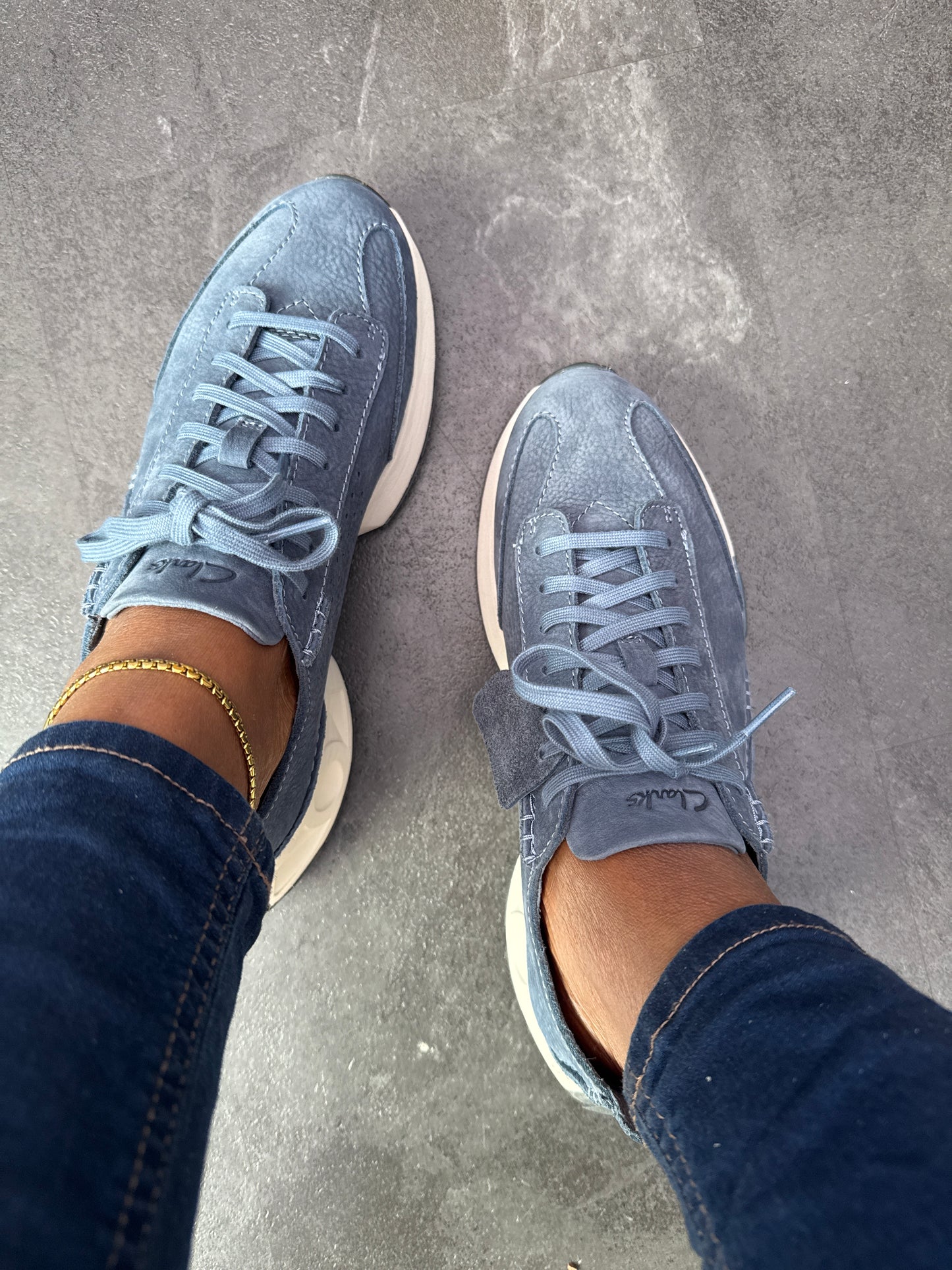 Authentic Leather Sneakers with Rubber Outsole