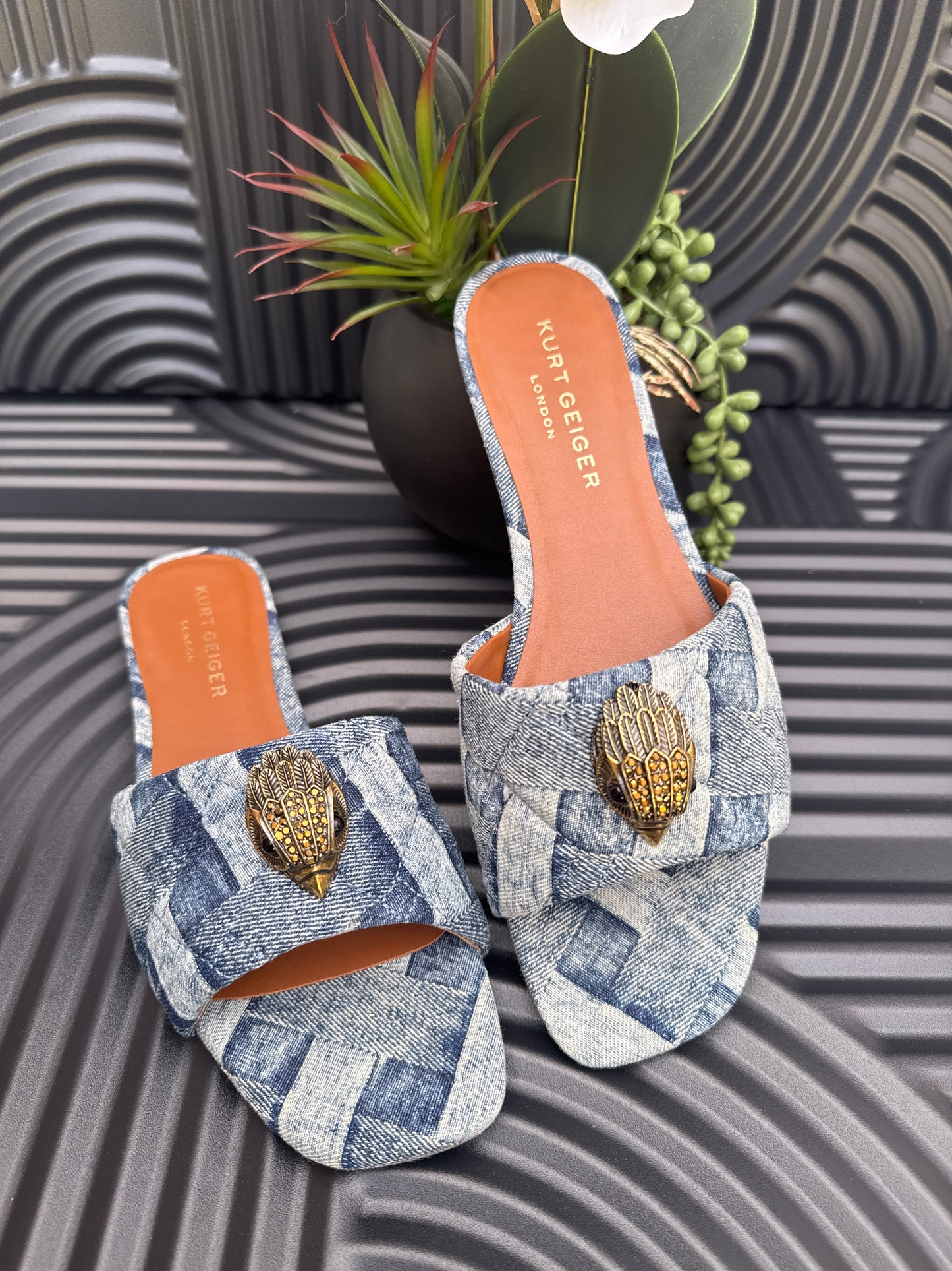KG Denim Flat Sandal