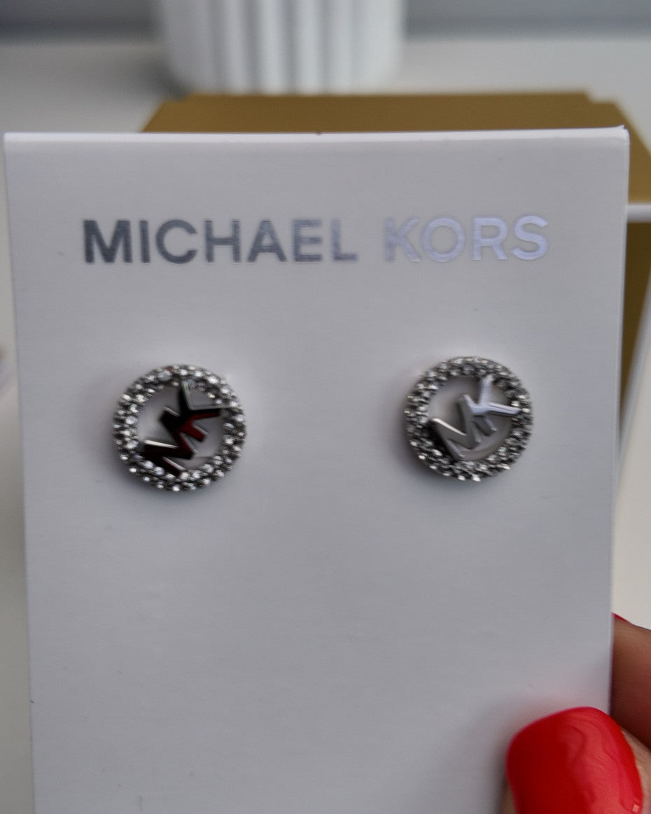 Michael Kors Ladies' Sterling Silver Stud Earrings