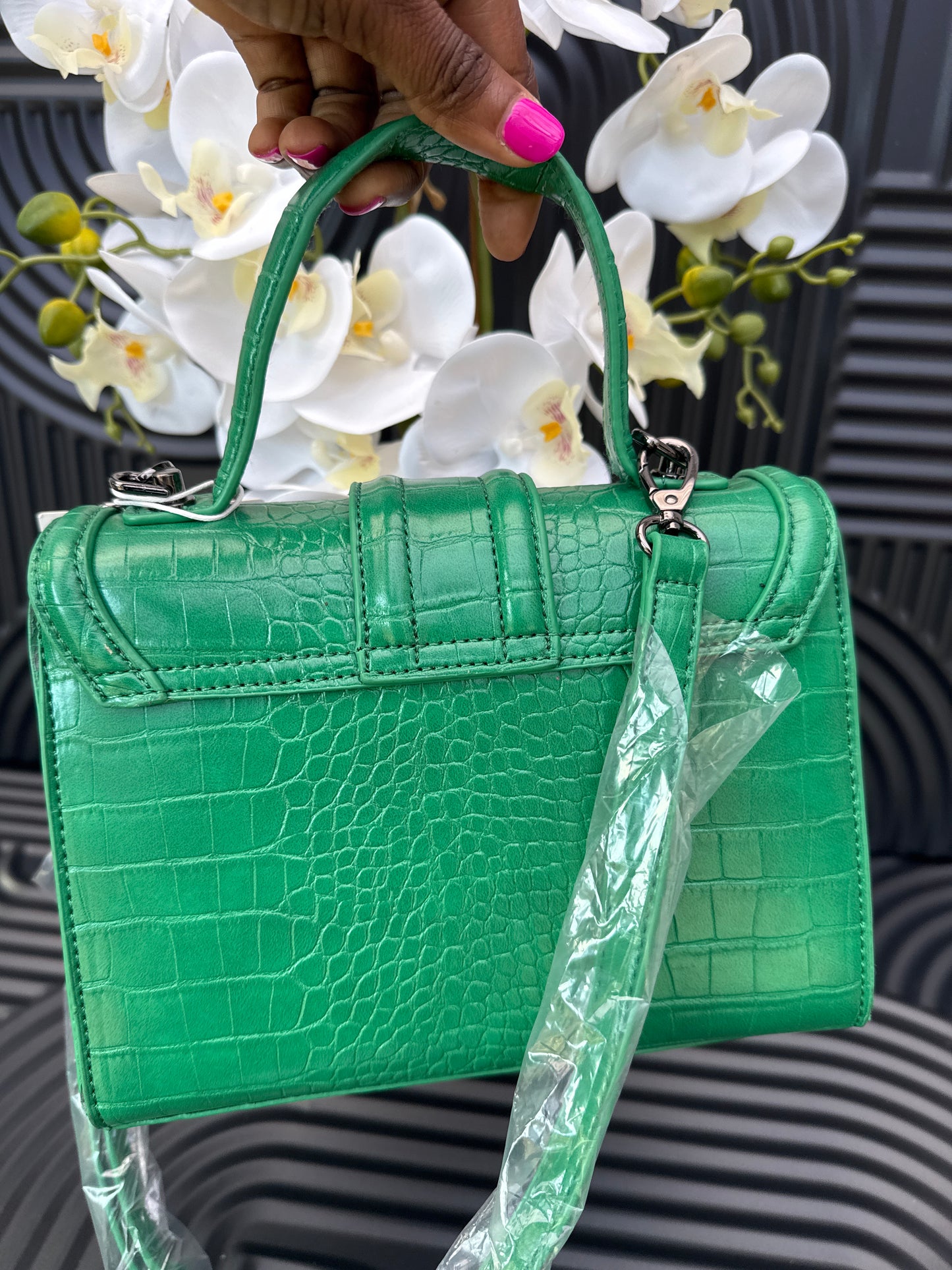 Ladies Green Crossbody Bag