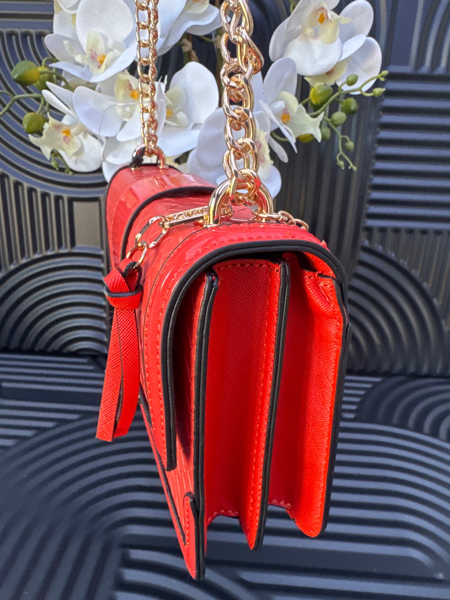 River Island Embossed satchel bag