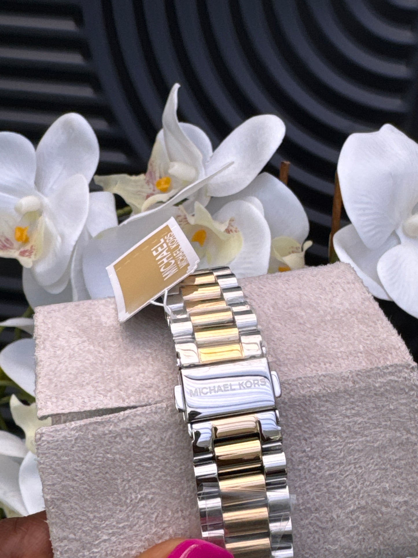 Michael Kors Chronograph Watch with Stainless Steel Strap