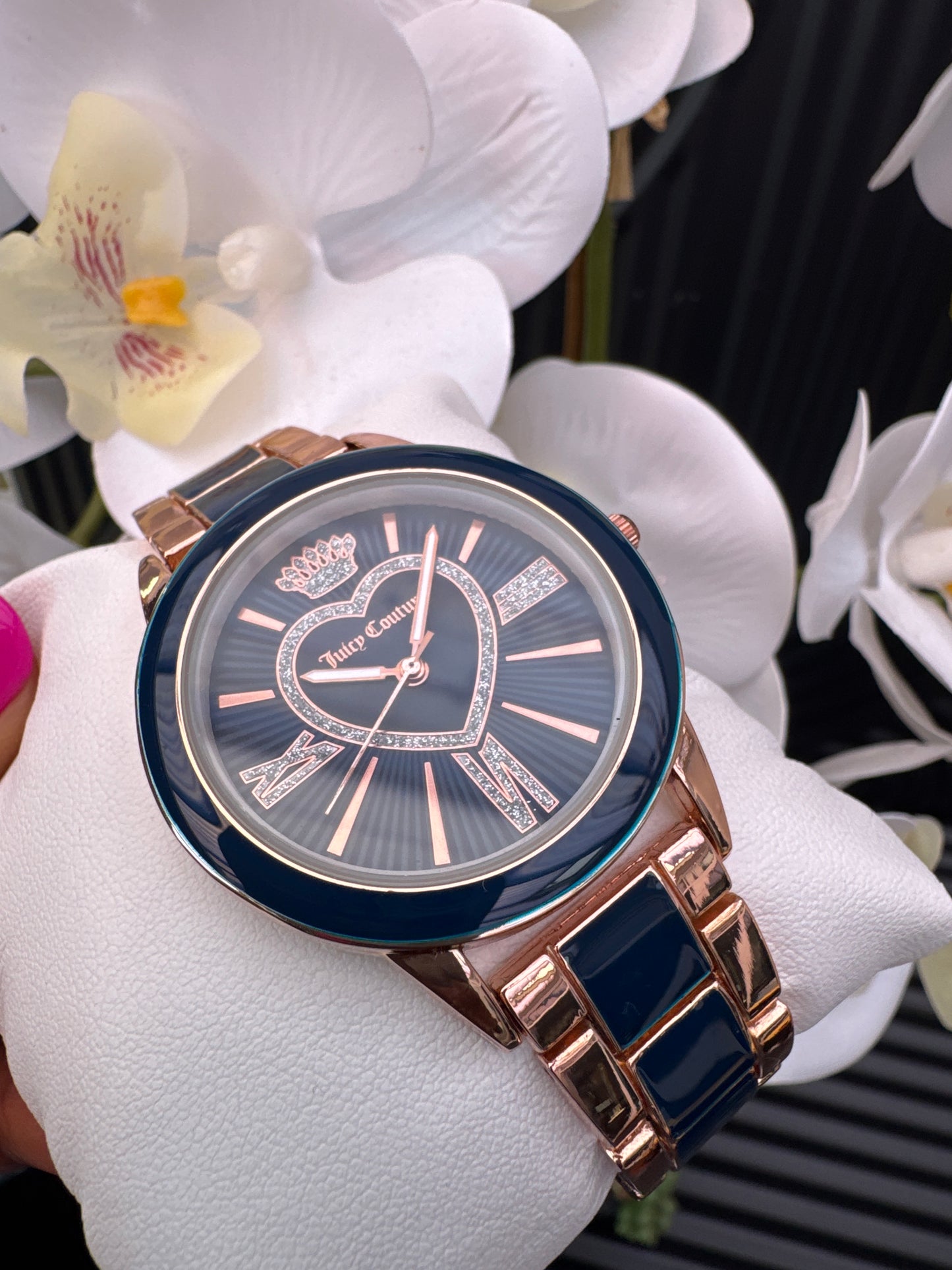 Juicy Couture Navy and gold watch
