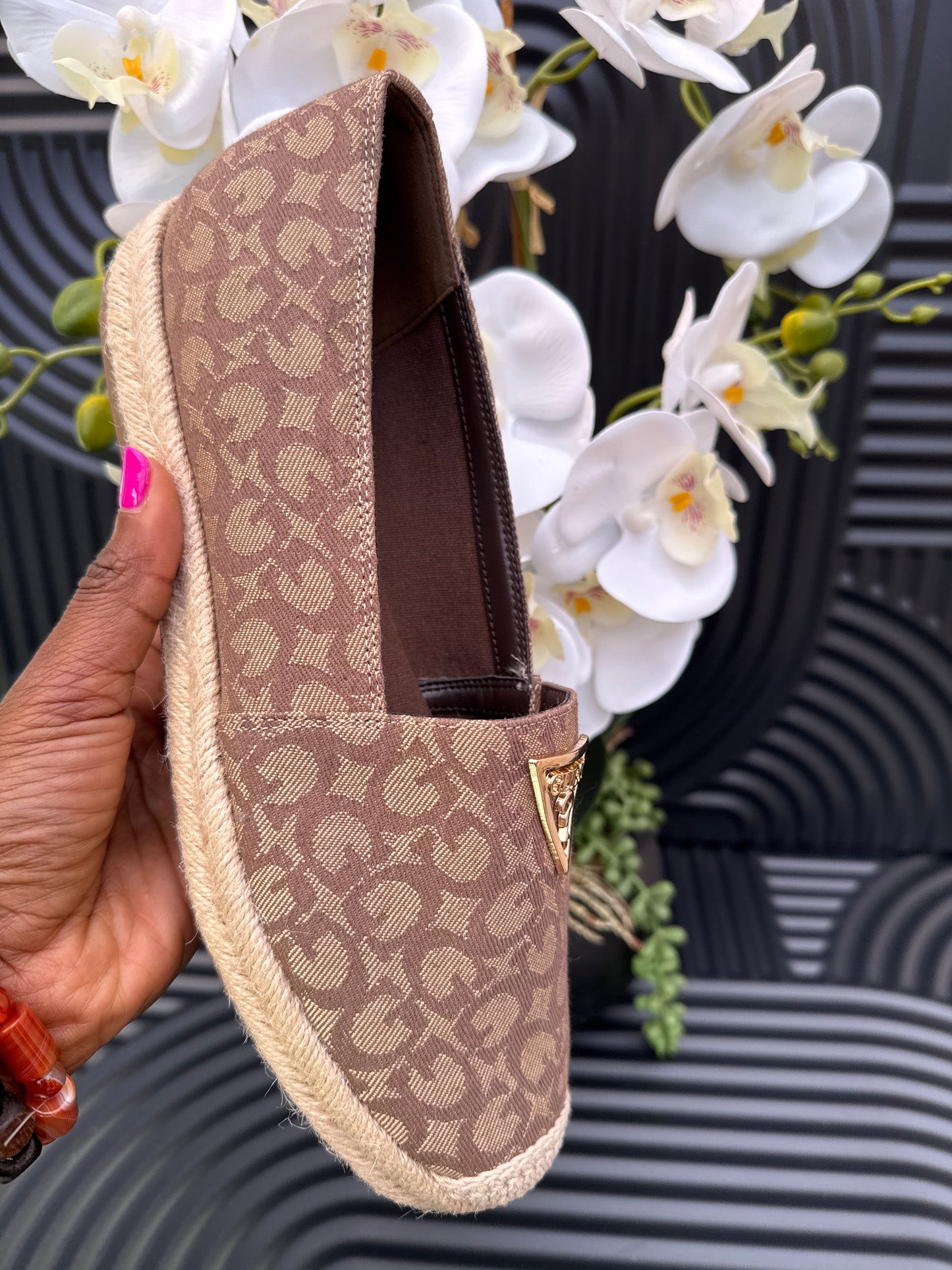 Light Brown Monogram Espadrilles