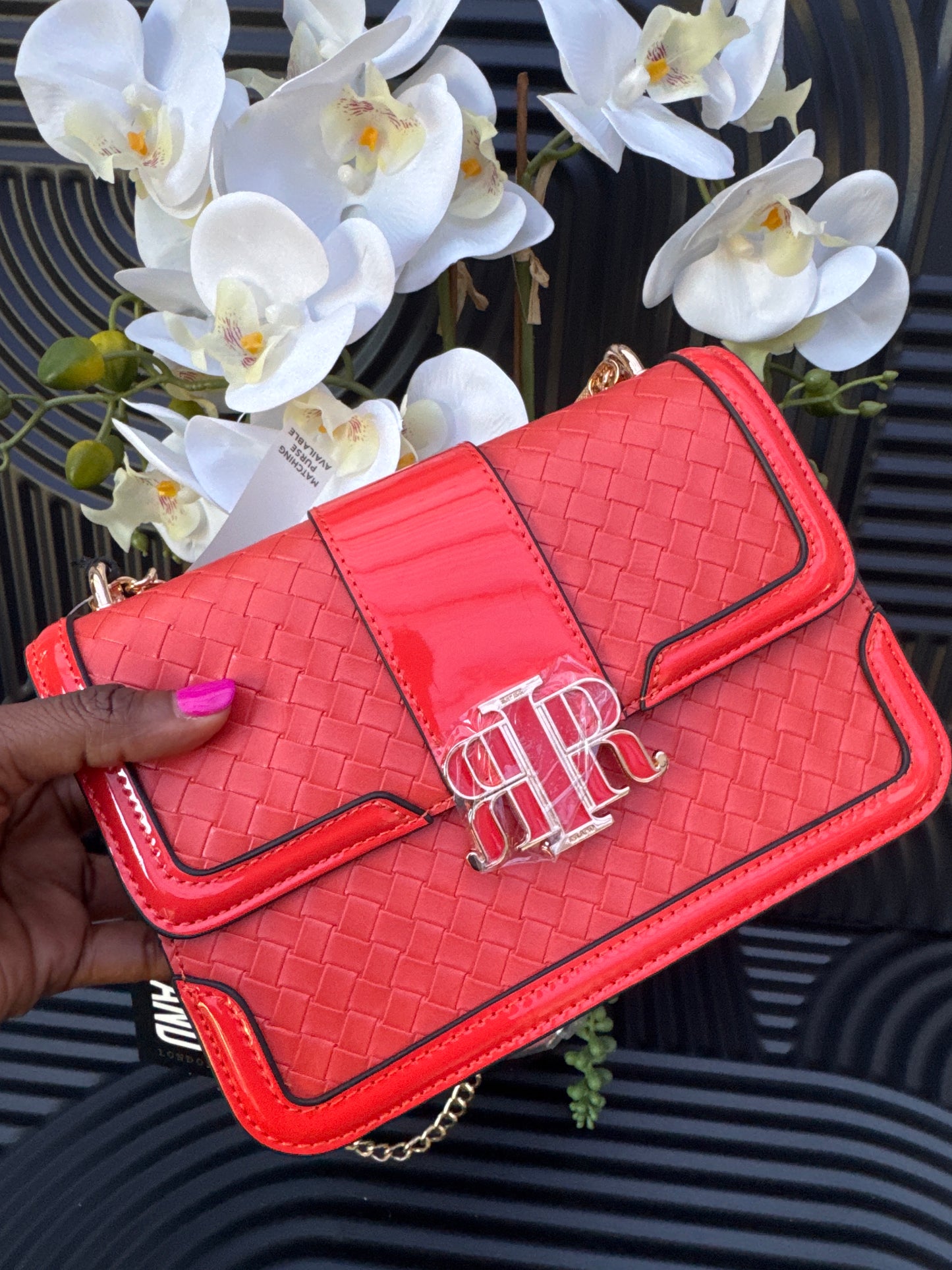 River Island Embossed satchel bag
