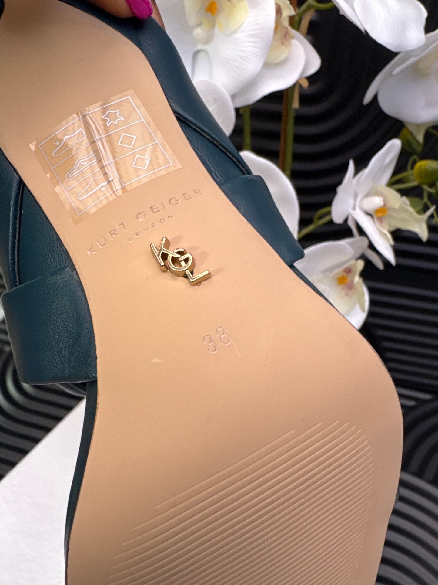 Strappy heeled mule sandal