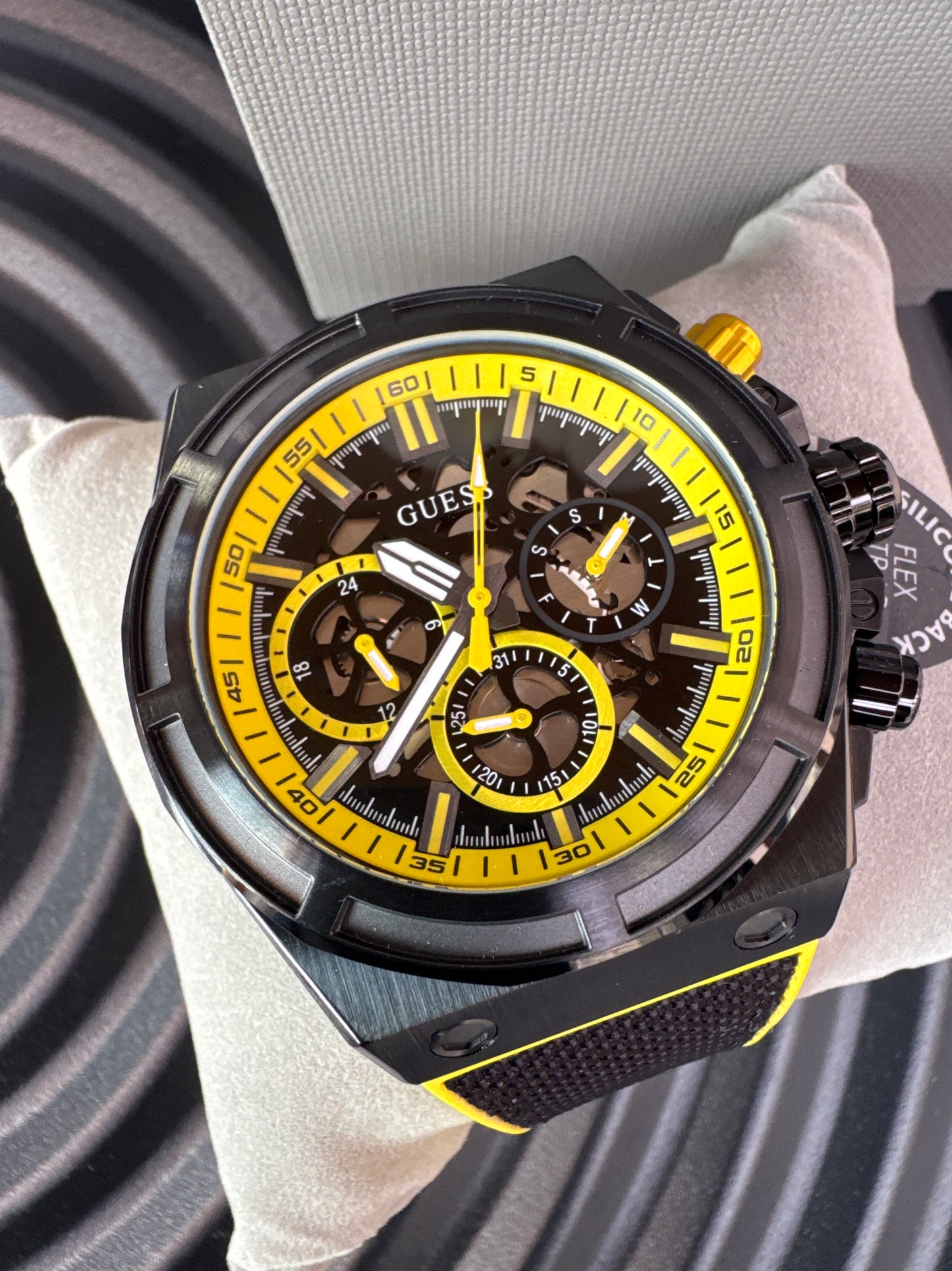 GUESS Silicone Multi-function Watch
