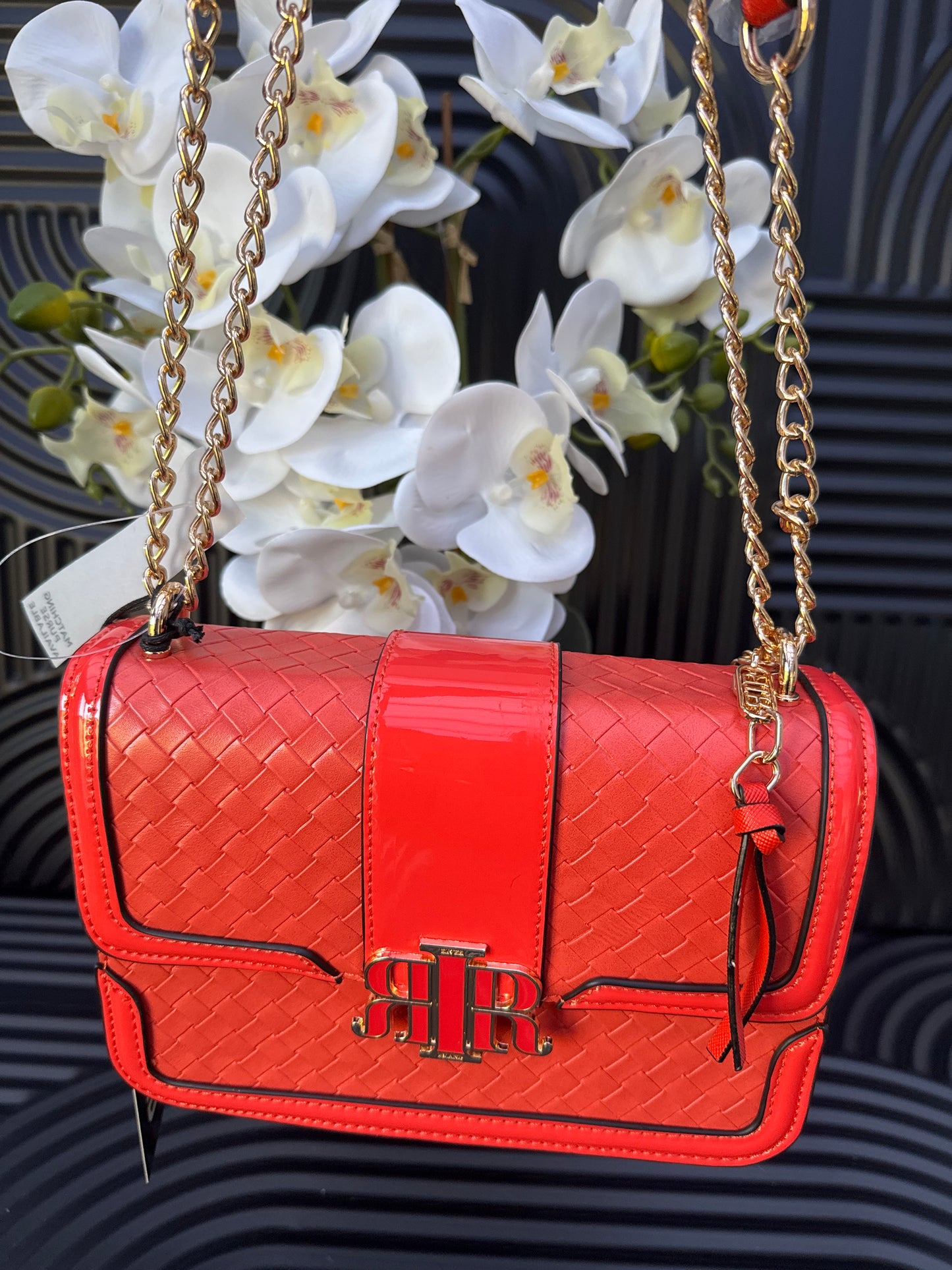 River Island Embossed satchel bag