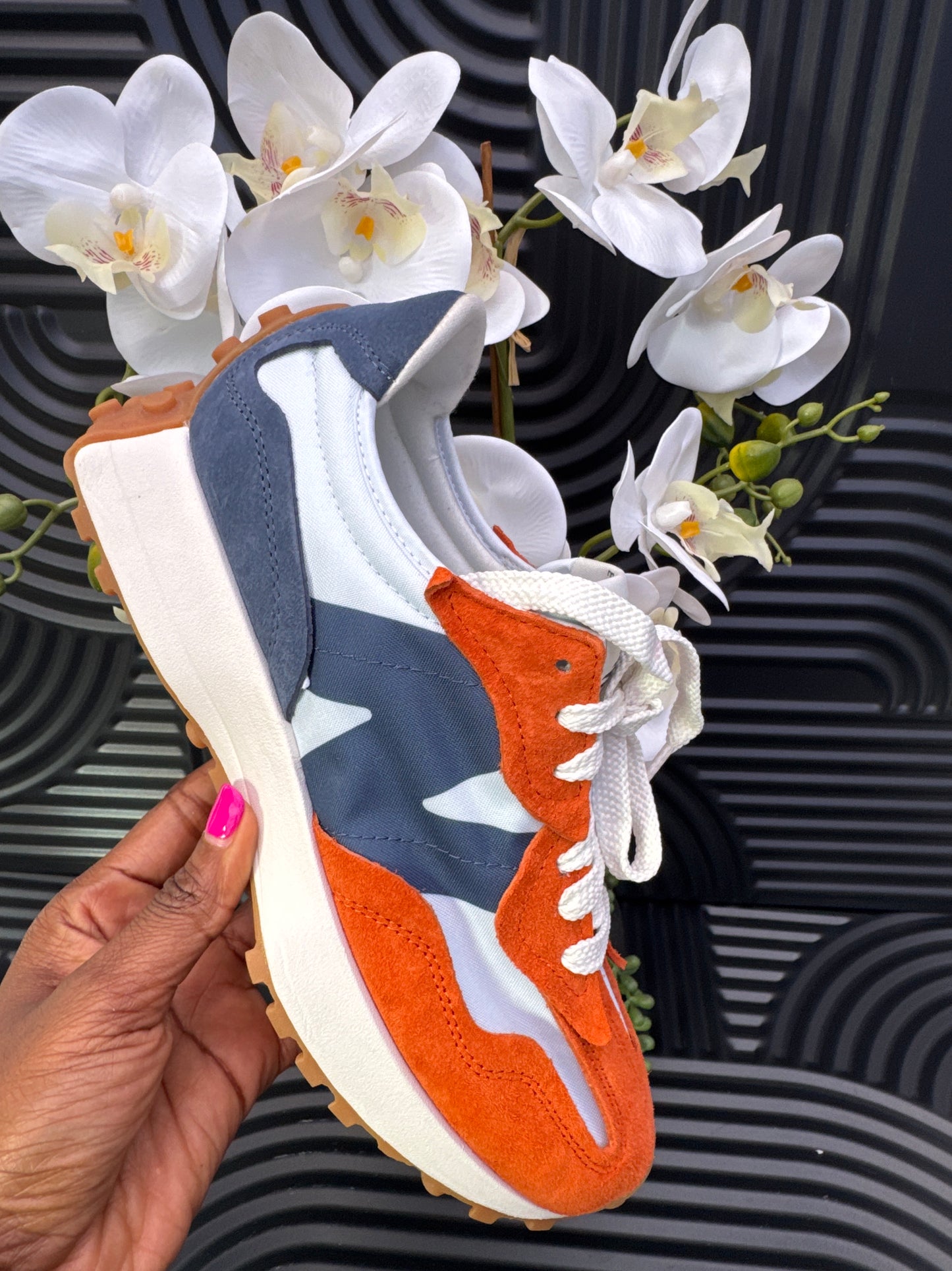 New Balance Sneakers in Orange and Navy