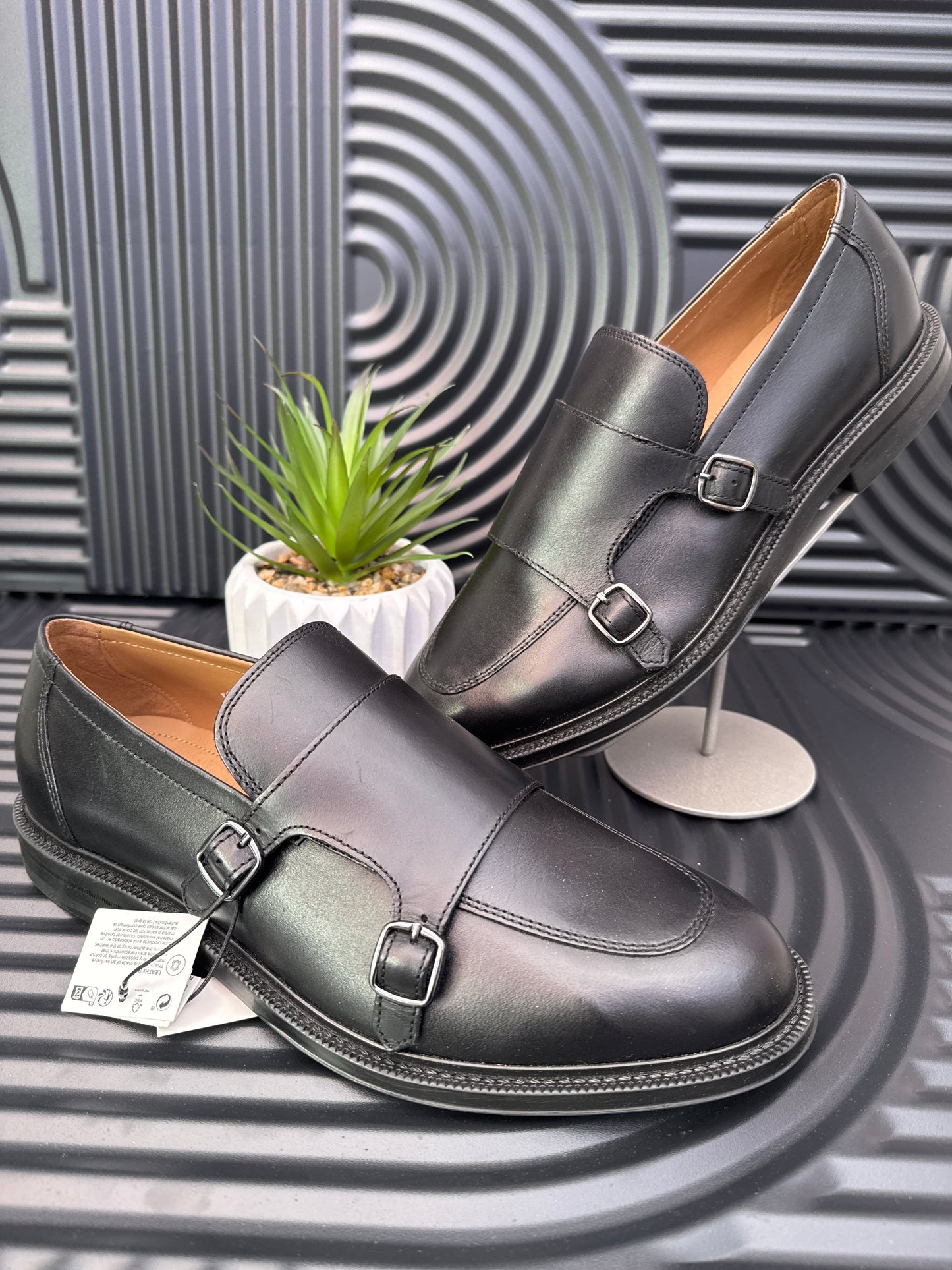 ZARA Leather Monk Shoes