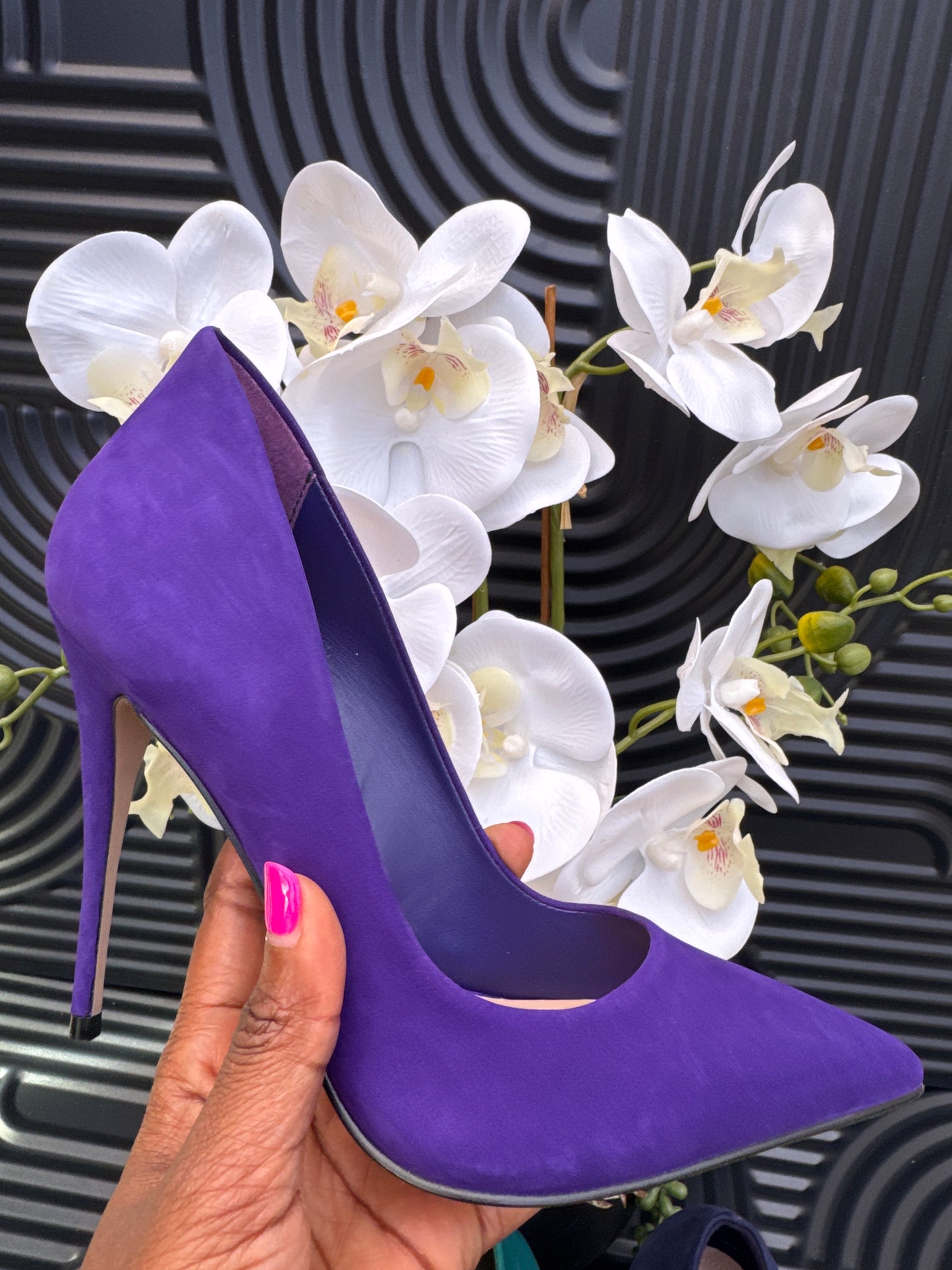 High heel shoe with pointy toes
