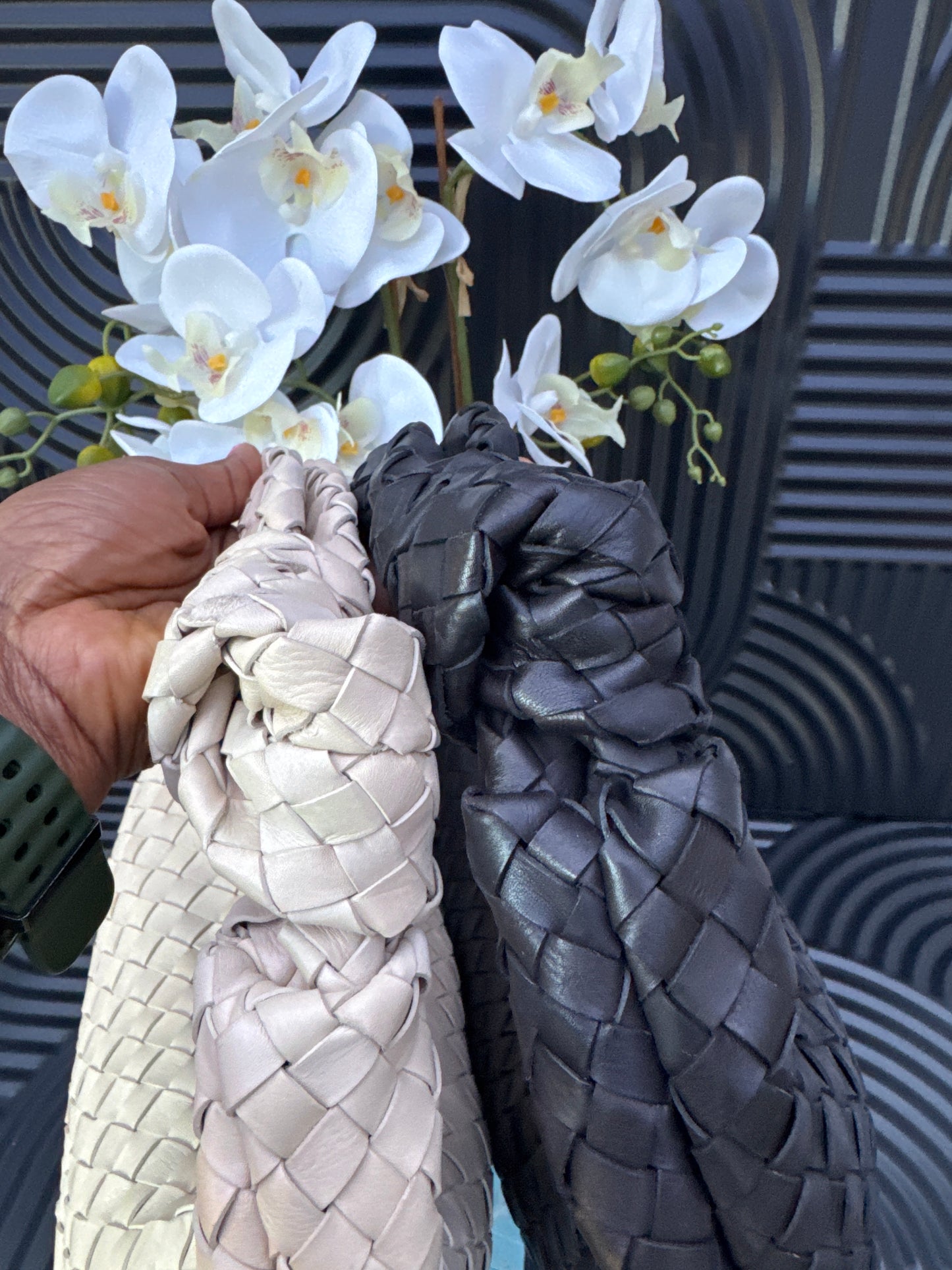 Designer Inspired Woven Bags. Sold out in stores already