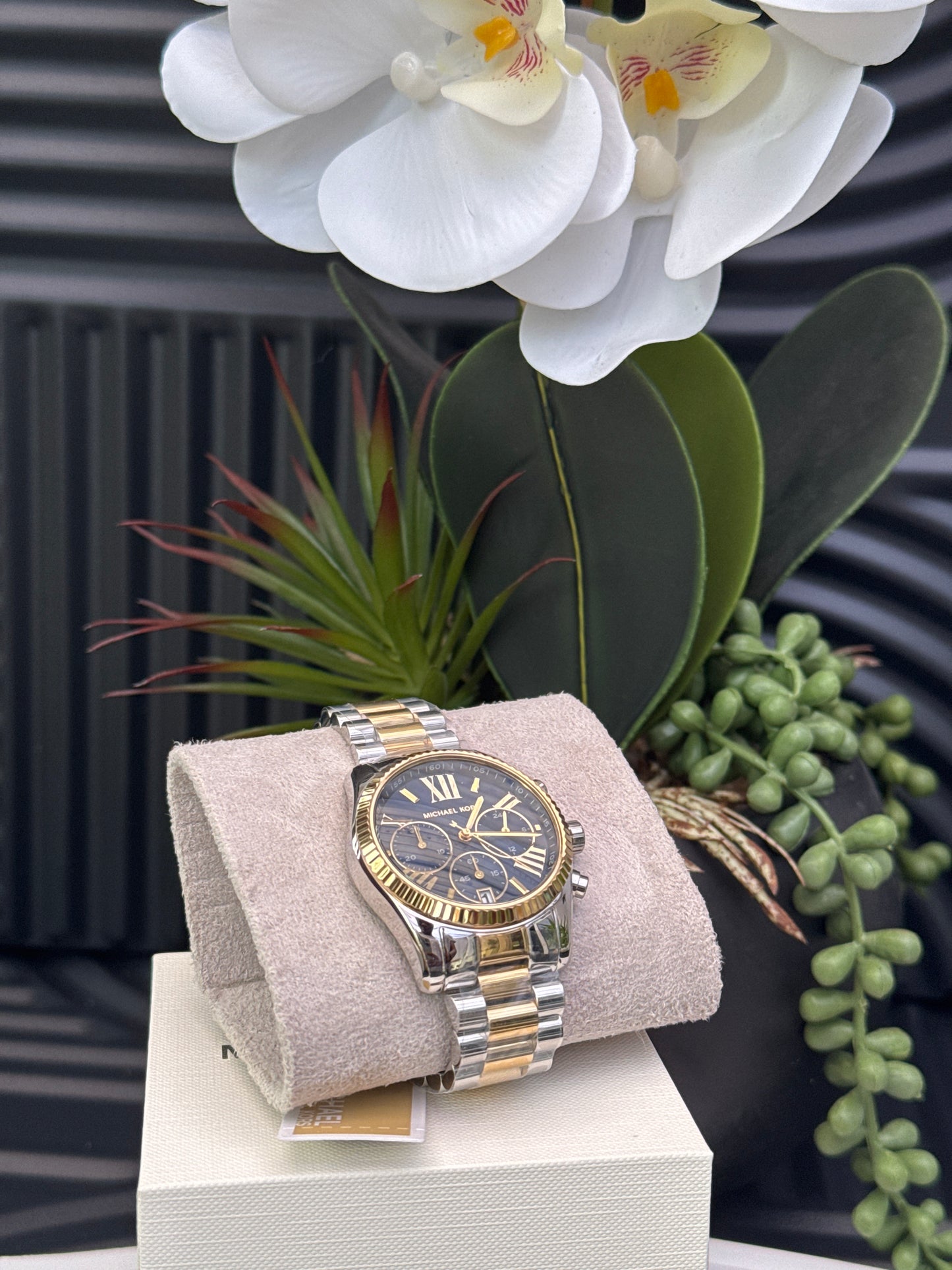 Michael Kors Chronograph Watch with Stainless Steel Strap