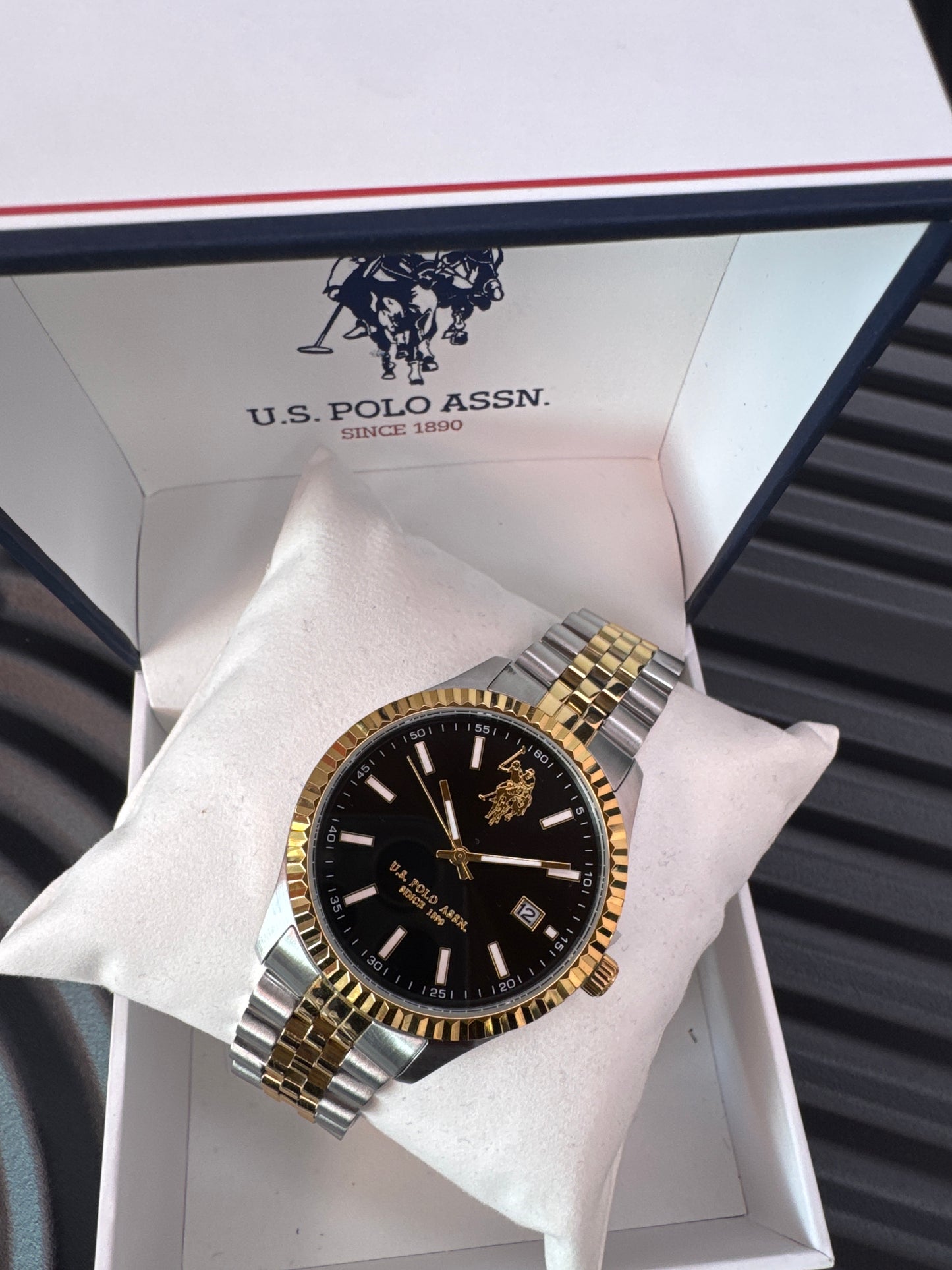 US Polo Two-Tone Watch